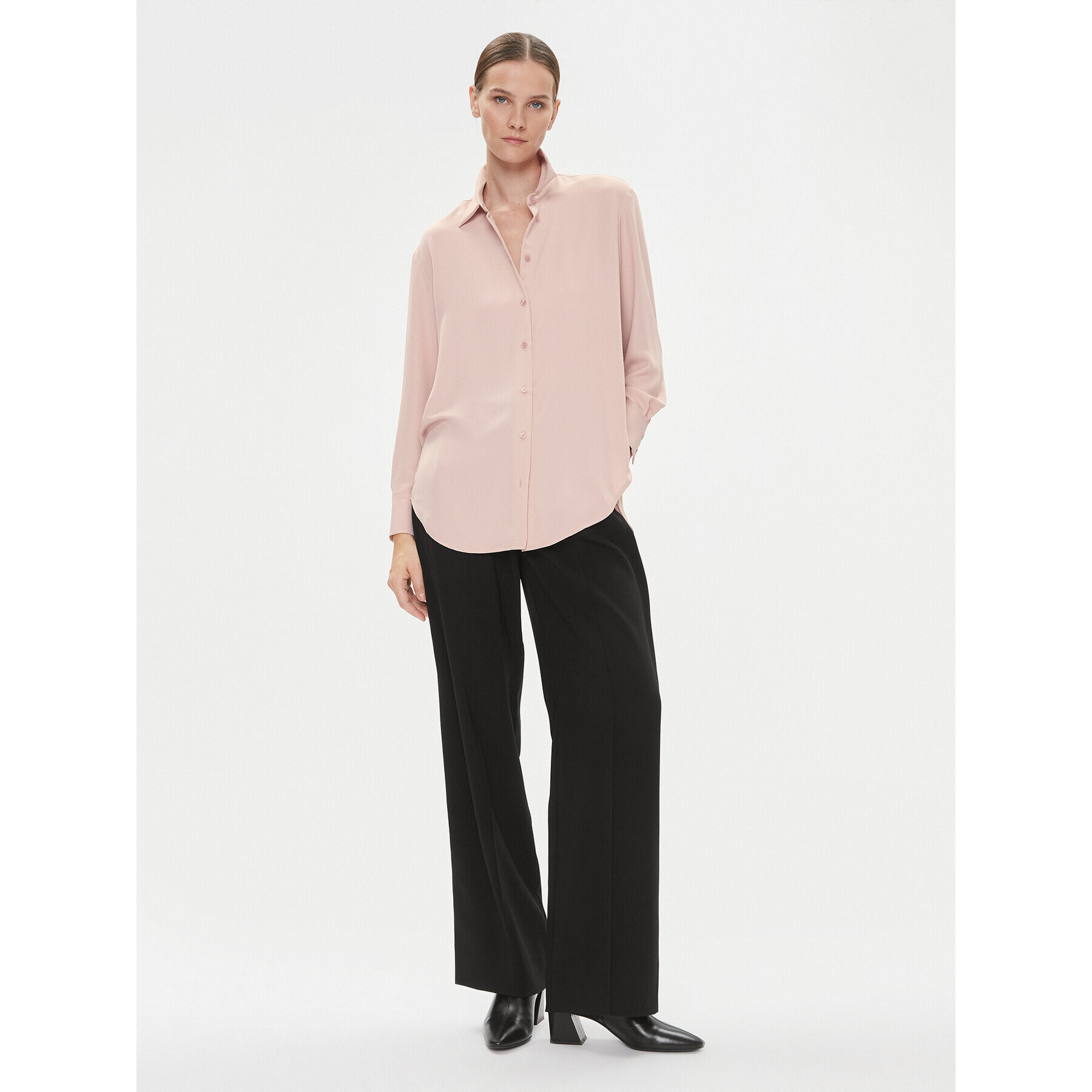 Calvin Klein Cămașă K20K205682 Roz Relaxed Fit - Pled.ro