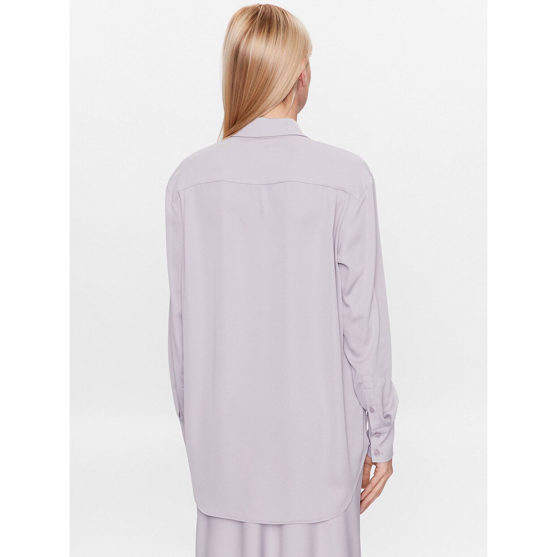 Calvin Klein Cămașă K20K205682 Violet Relaxed Fit - Pled.ro