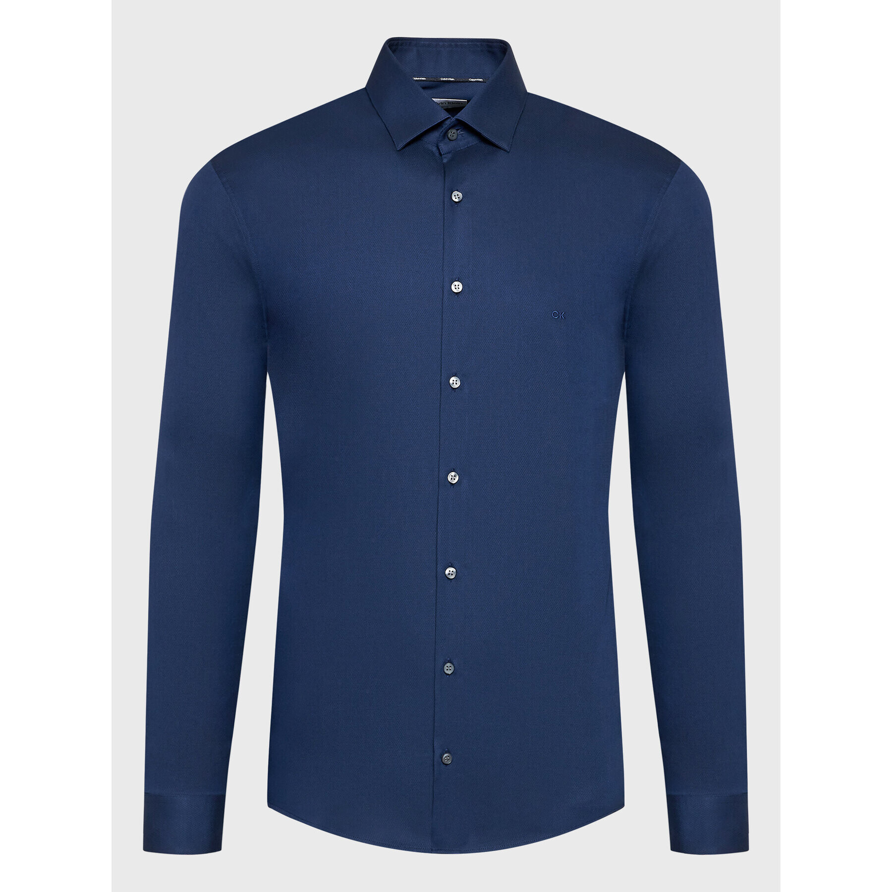 Calvin Klein Cămașă Structure K10K110570 Bleumarin Slim Fit - Pled.ro