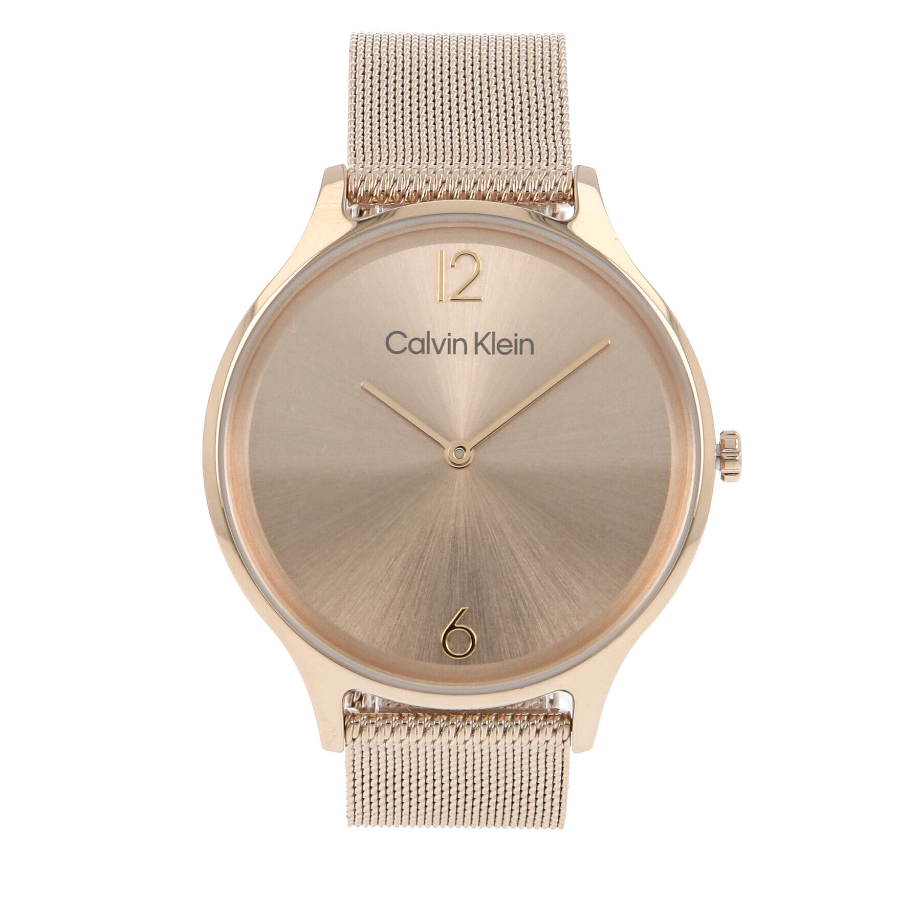 Calvin Klein Ceas Timeless Mesh 25200002 Placat cu aur roz - Pled.ro