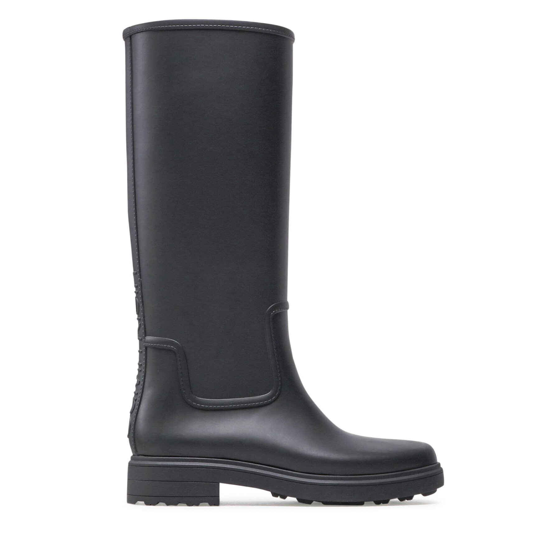 Calvin Klein Cizme de cauciuc Rain Boot Knee W/Flc HW0HW01265 Negru - Pled.ro