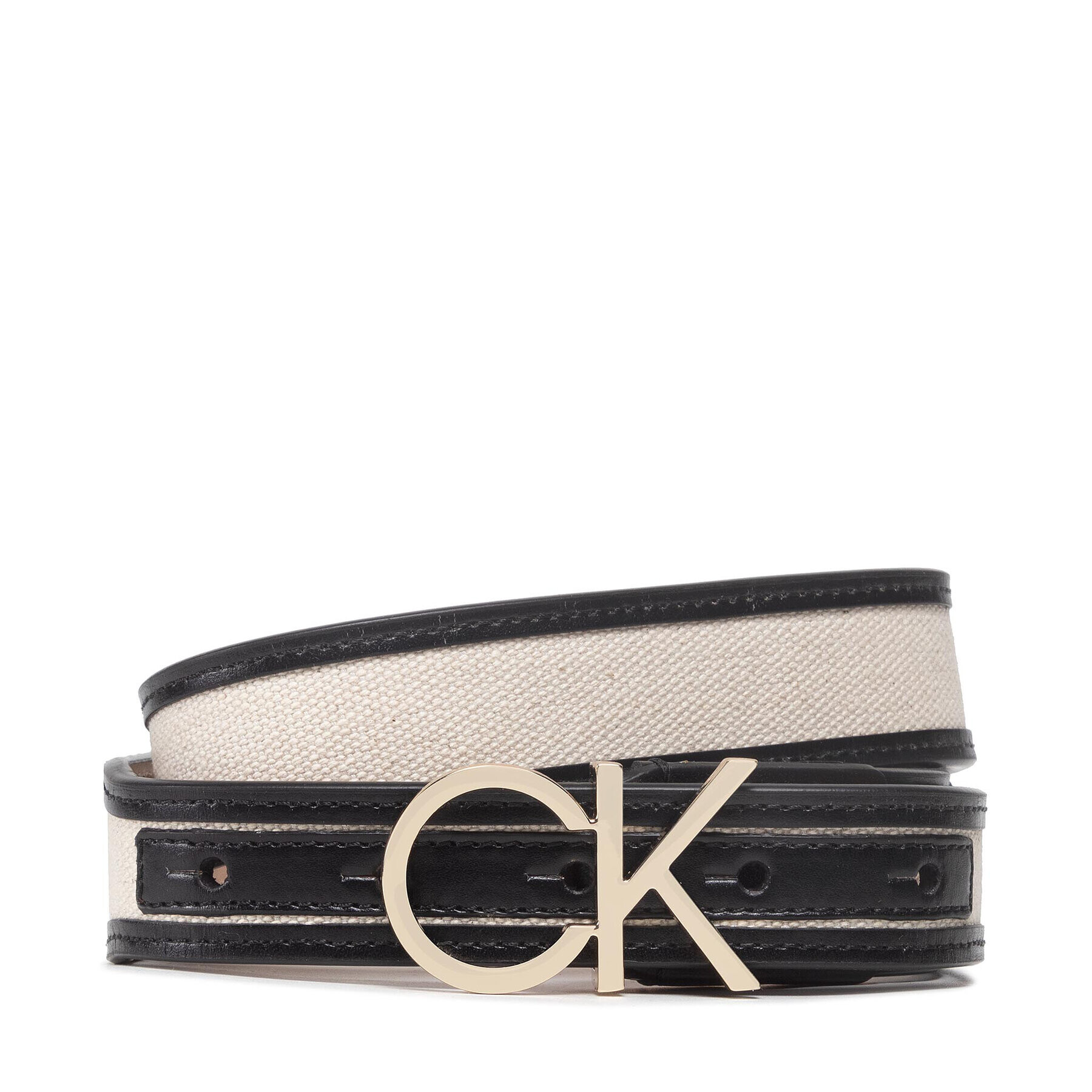 Calvin Klein Curea de Damă Calvin Resort Ck Logo 3cm Belt K60K609175 Bej - Pled.ro