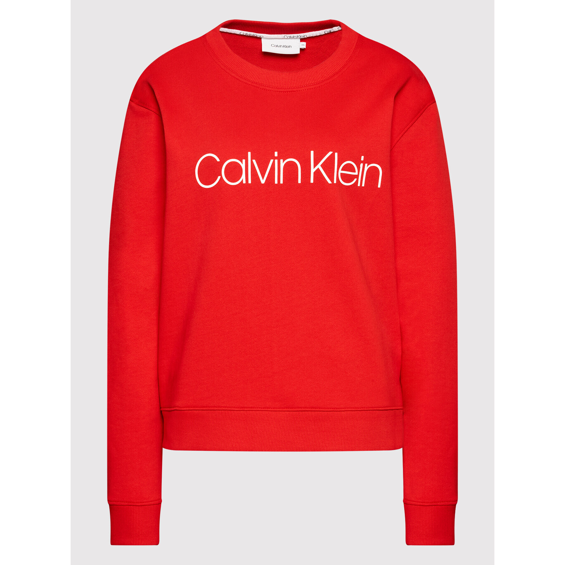 Calvin Klein Curve Bluză Inclusive Core Logo K20K203634 Roșu Regular Fit - Pled.ro