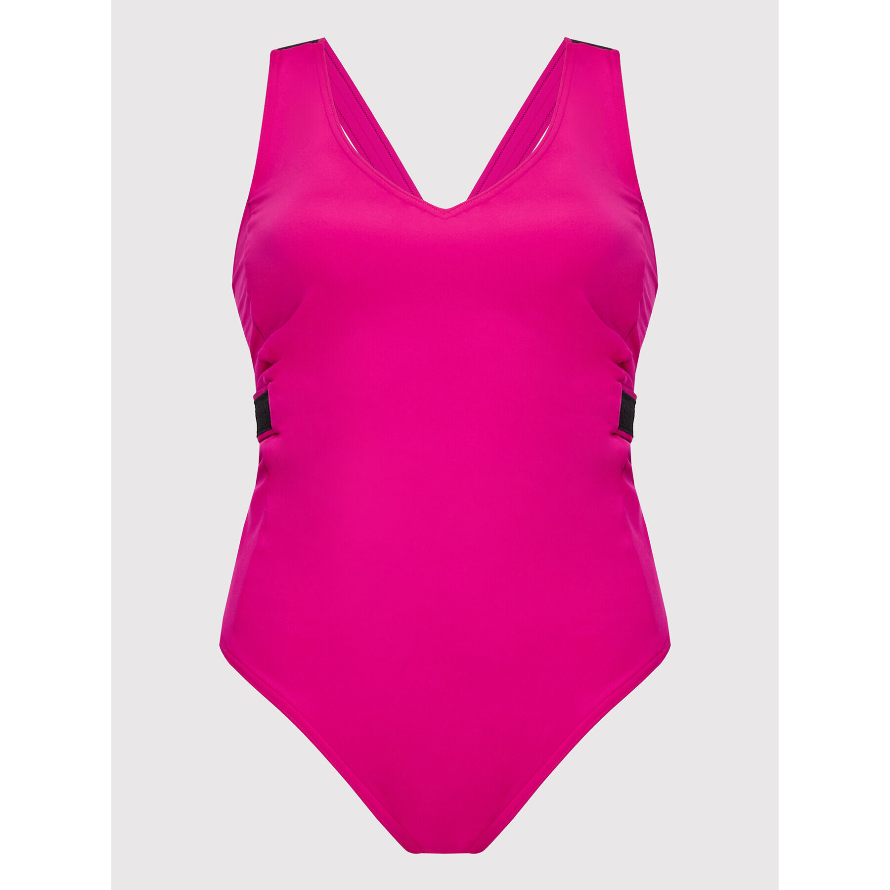 Calvin Klein Swimwear Costum de baie Plunge KW0KW01667 Roz - Pled.ro