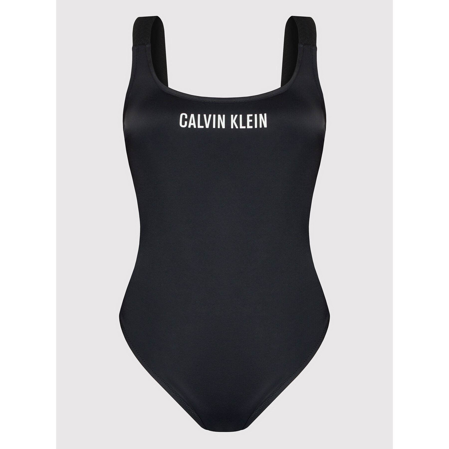 Calvin Klein Swimwear Costum de baie Scoop Back One Piece-Rp Plus KW0KW01668 Negru - Pled.ro