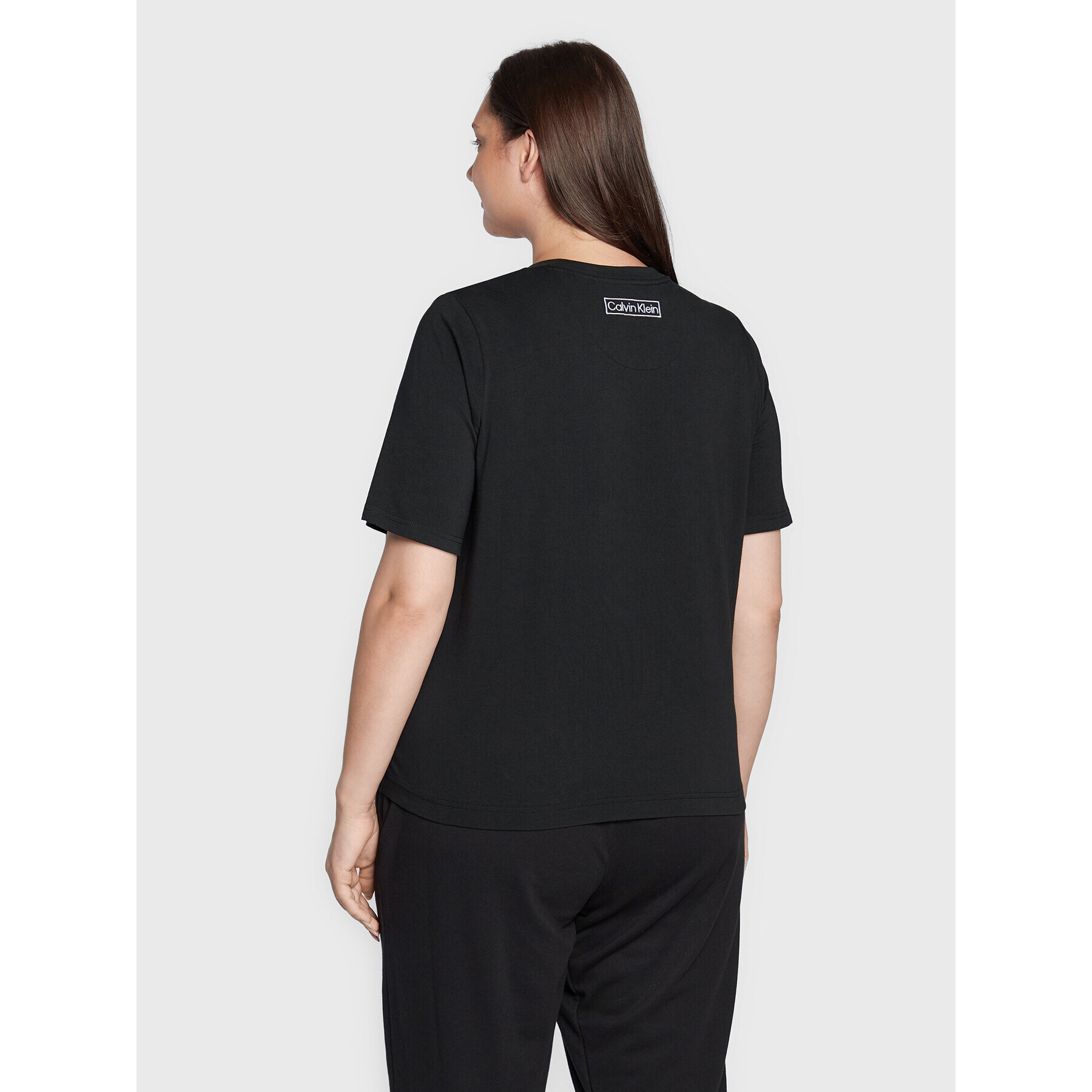 Calvin Klein Curve Tricou 000QS6831E Negru Regular Fit - Pled.ro