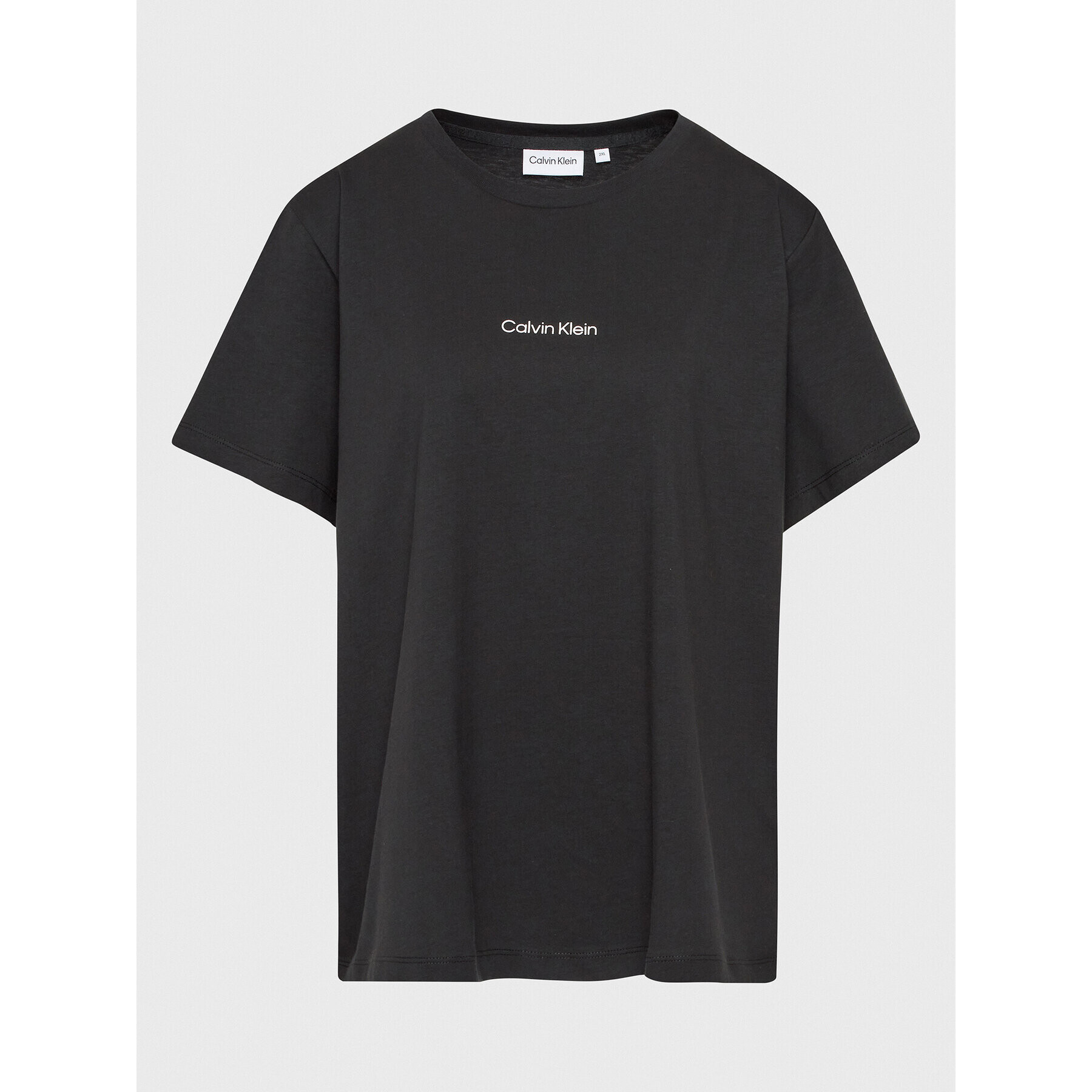 Calvin Klein Curve Tricou K20K205471 Negru Regular Fit - Pled.ro