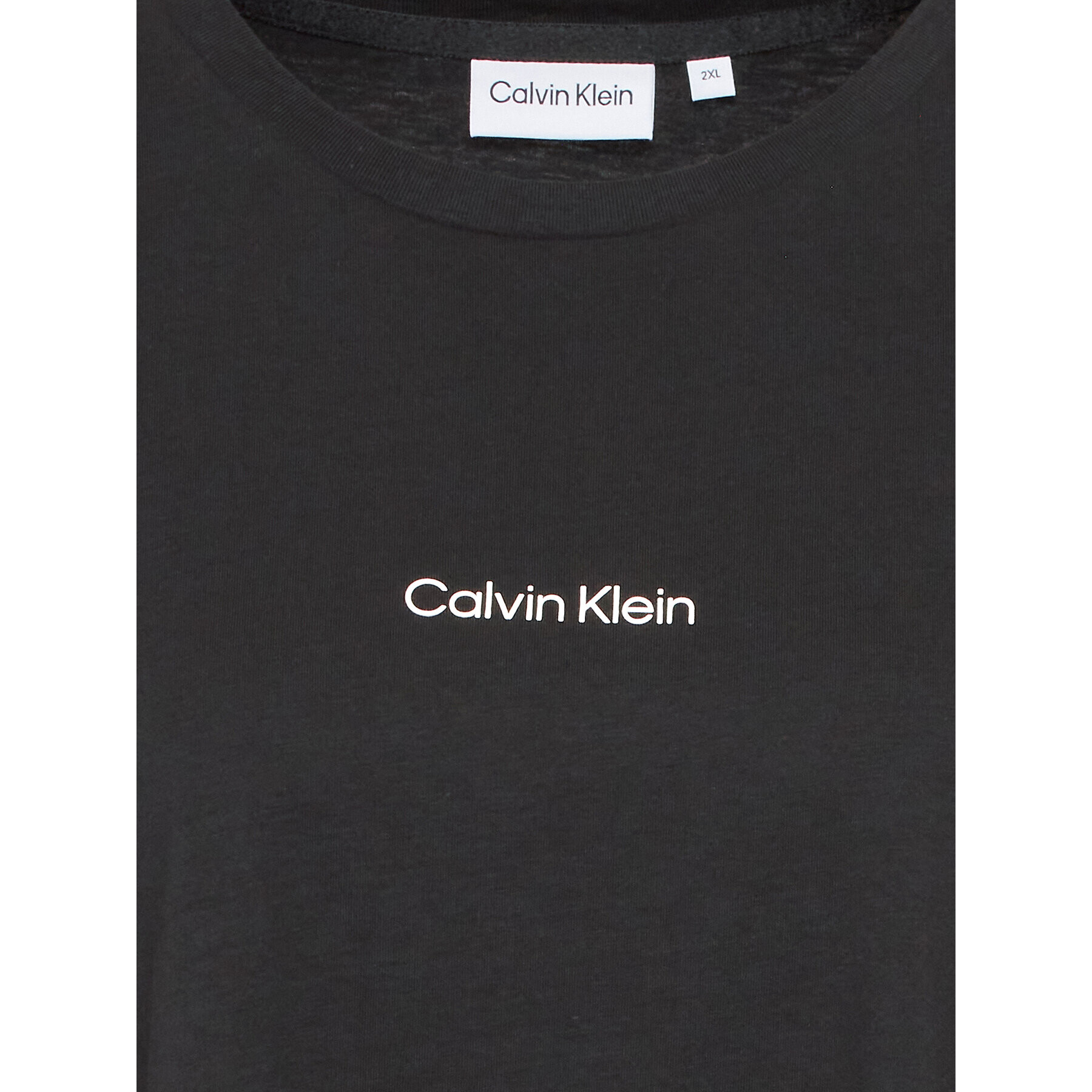 Calvin Klein Curve Tricou K20K205471 Negru Regular Fit - Pled.ro