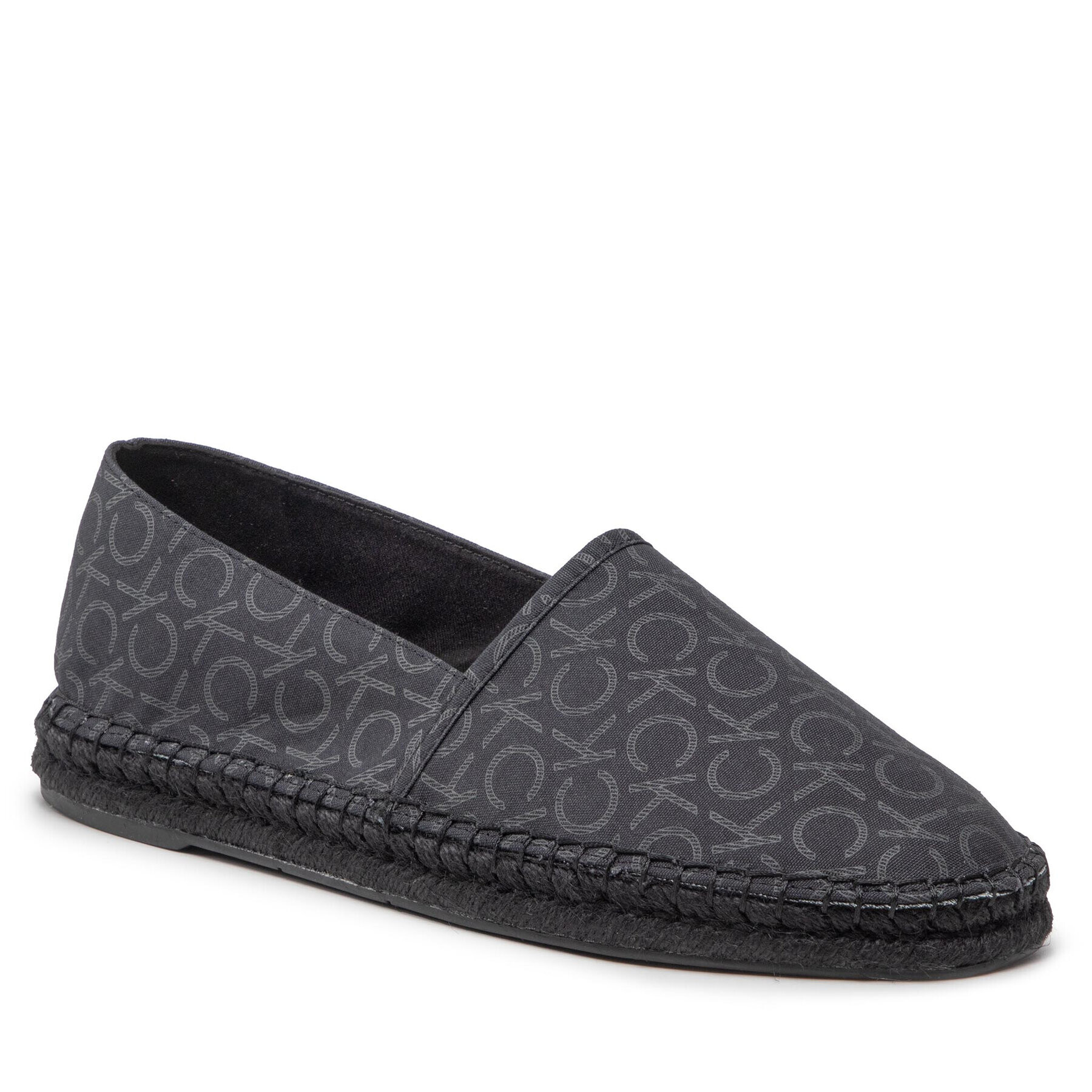 Calvin Klein Espadrile Espadrille Cv Mono HM0HM00533 Negru - Pled.ro