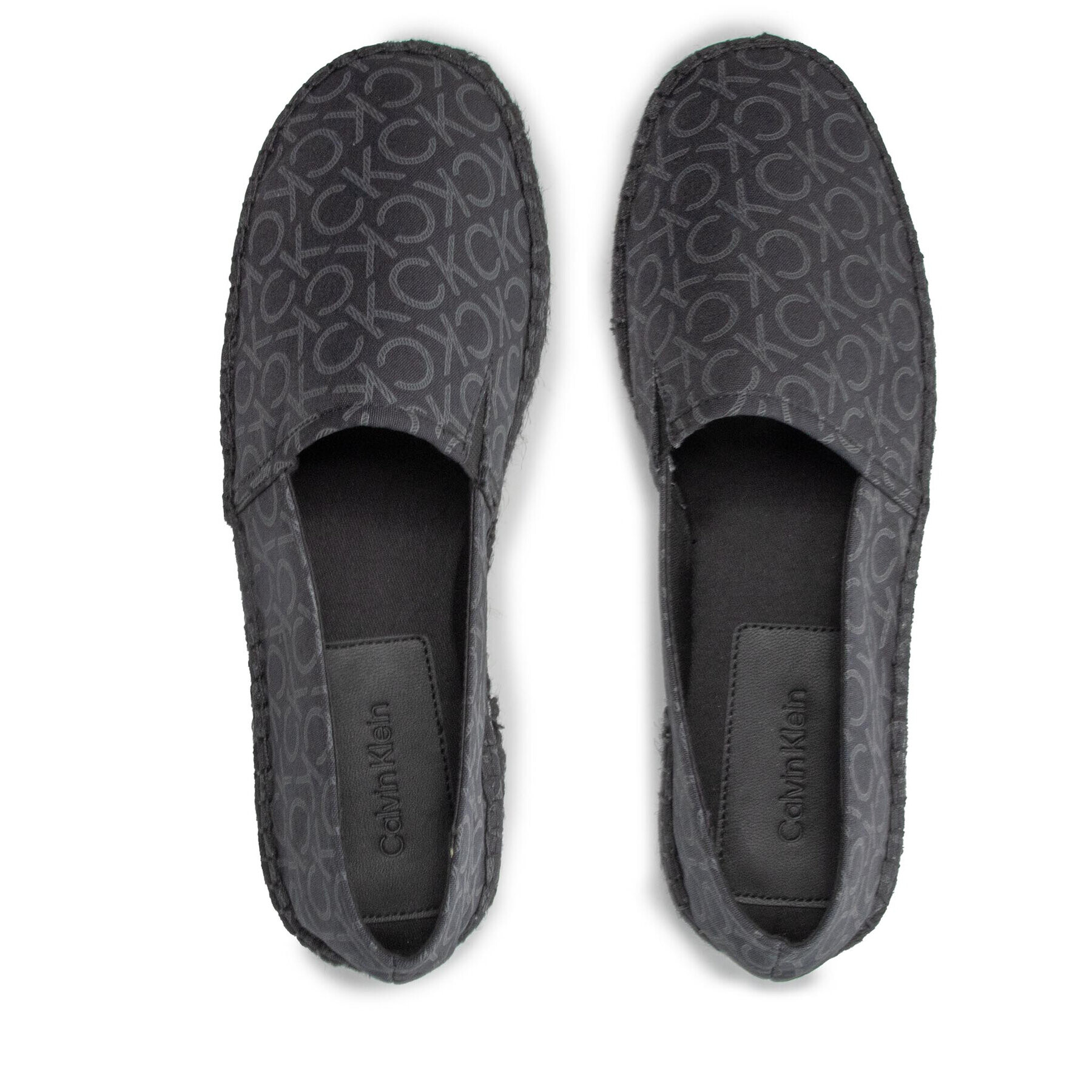 Calvin Klein Espadrile Espadrille Cv Mono HM0HM00533 Negru - Pled.ro