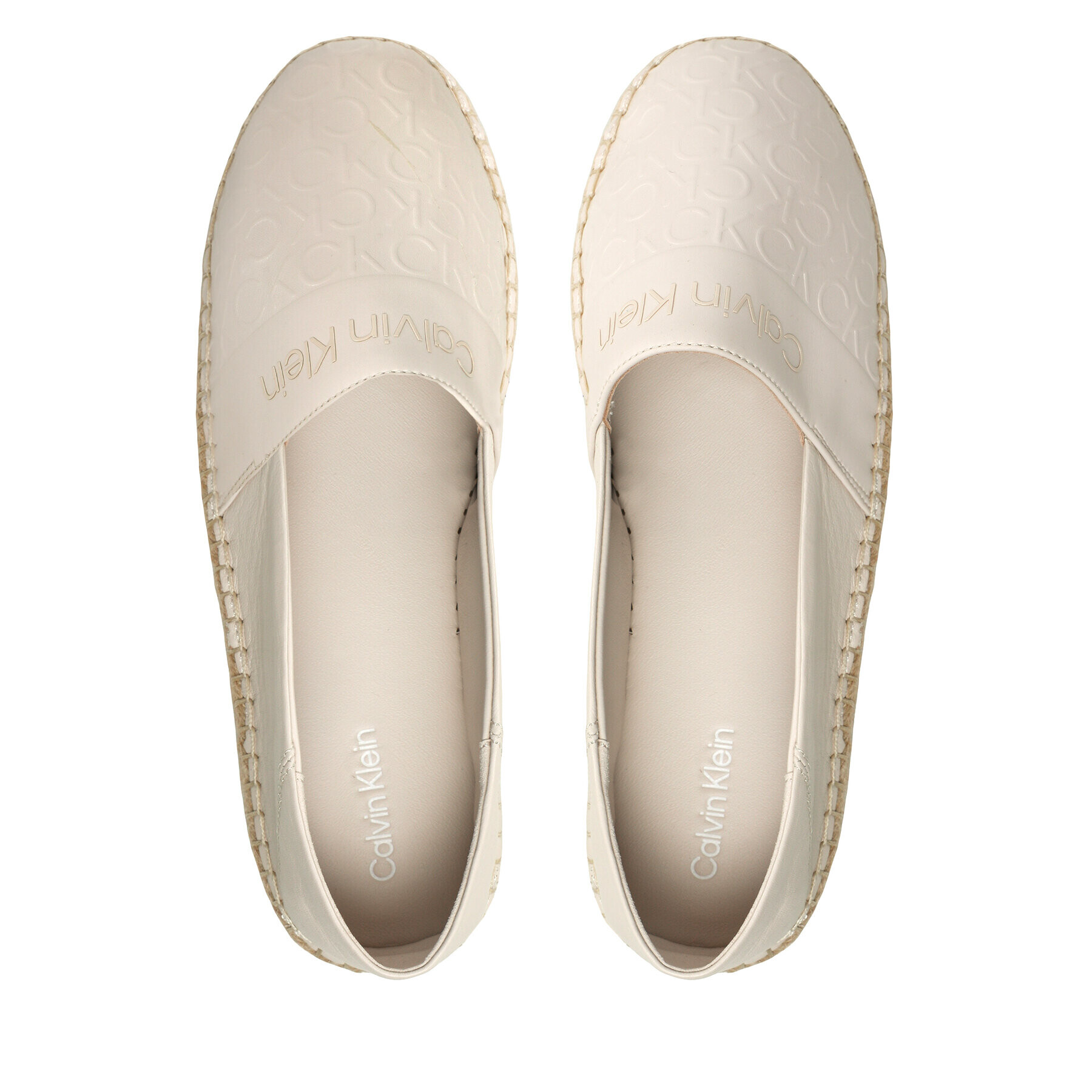 Calvin Klein Espadrile Espadrille-Hf Mono HW0HW01456 Bej - Pled.ro