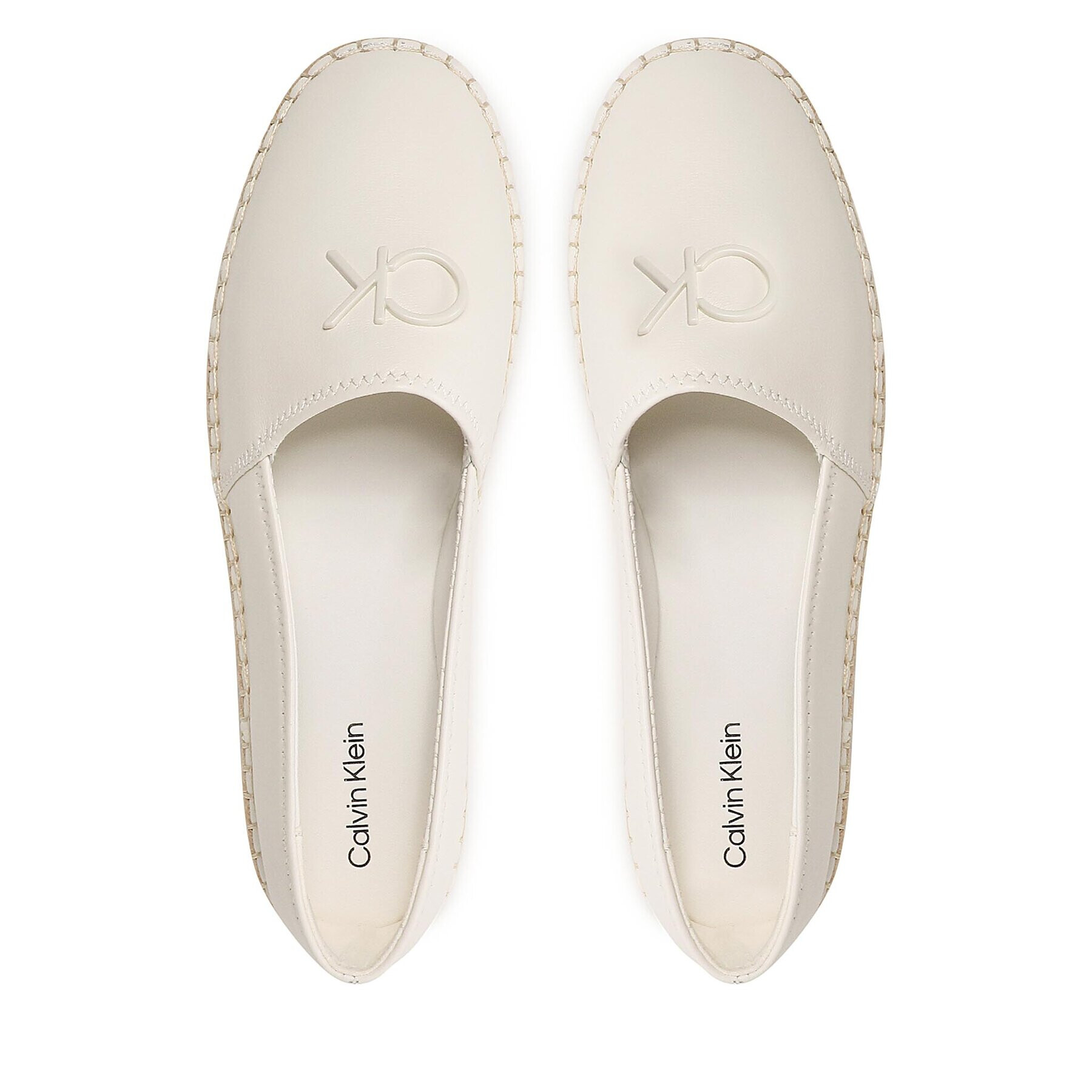 Calvin Klein Espadrile Espadrille HW0HW01457 Écru - Pled.ro