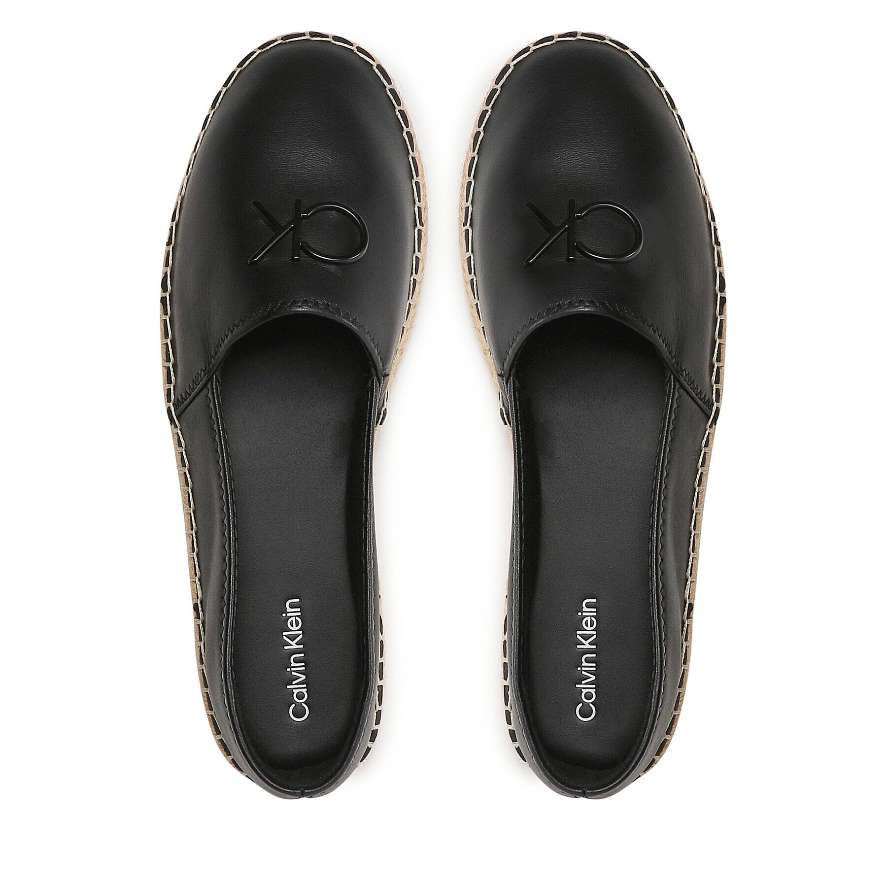 Calvin Klein Espadrile Espadrille HW0HW01457 Negru - Pled.ro