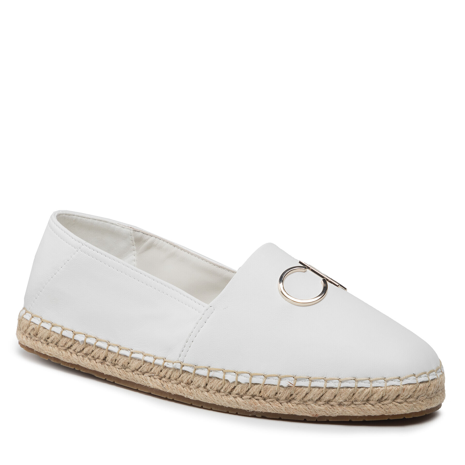 Calvin Klein Espadrile Espadrille W/Hdw HW0HW00740 Alb - Pled.ro