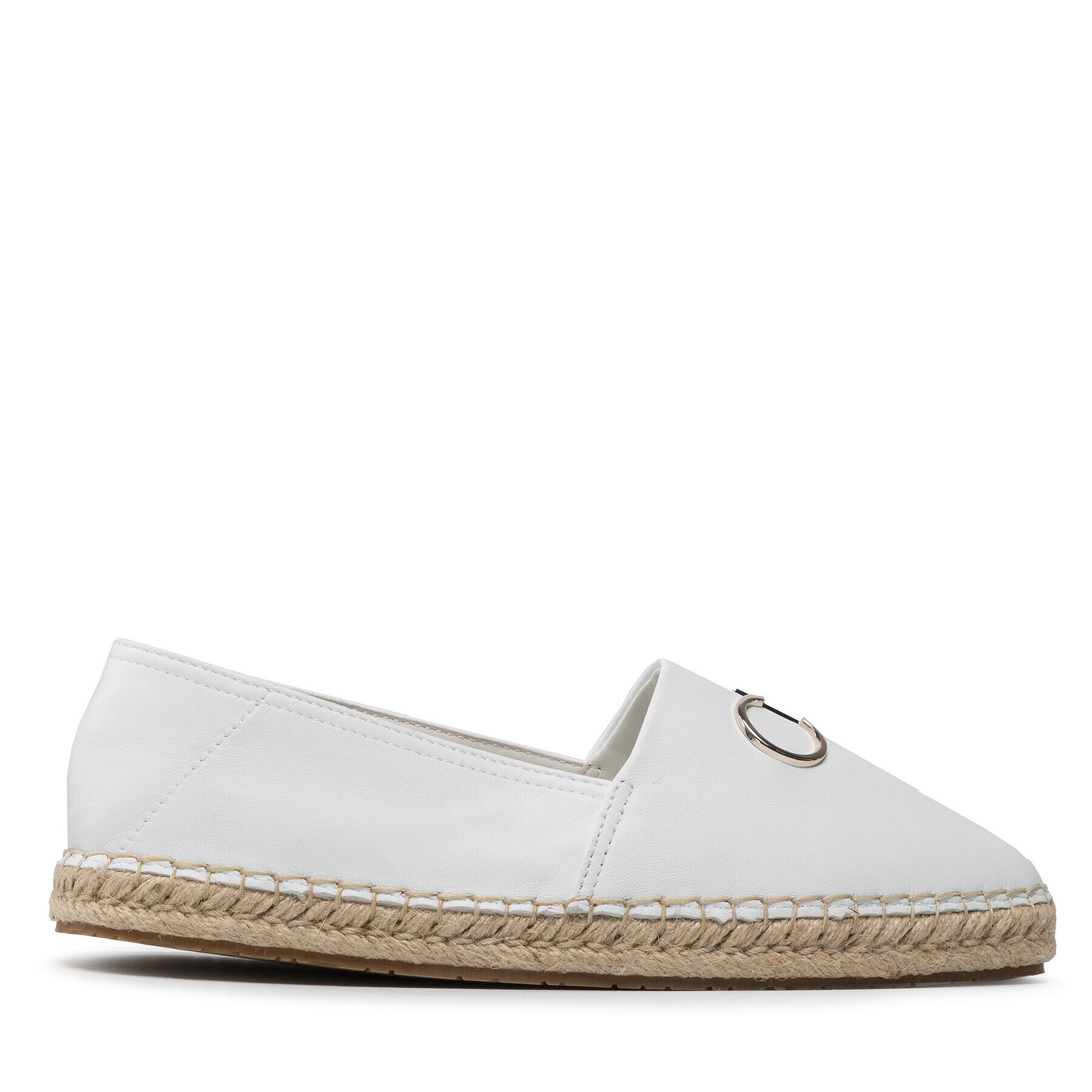 Calvin Klein Espadrile Espadrille W/Hdw HW0HW00740 Alb - Pled.ro