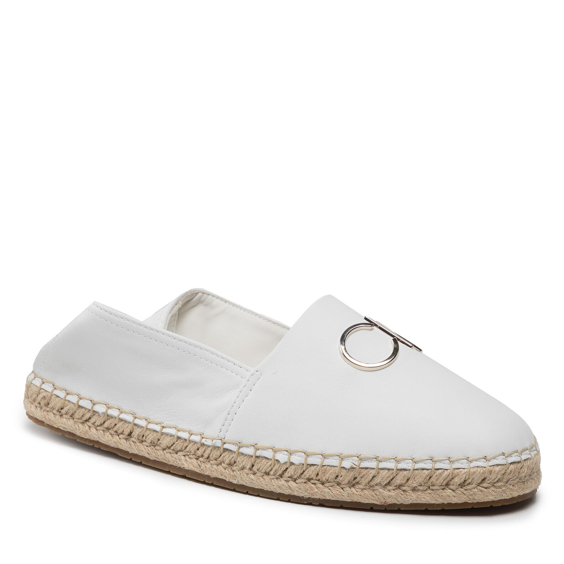 Calvin Klein Espadrile Espadrille W/Hdw HW0HW00740 Alb - Pled.ro