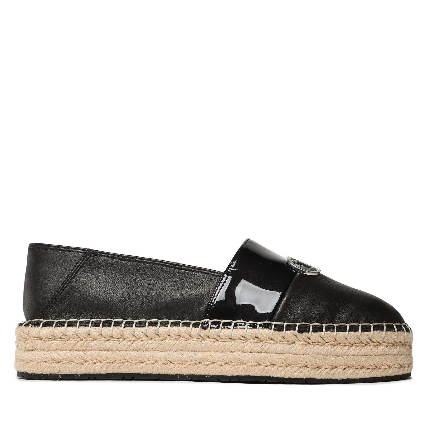 Calvin Klein Espadrile Flatform Espadrille W/Hw HW0HW01619 Negru - Pled.ro