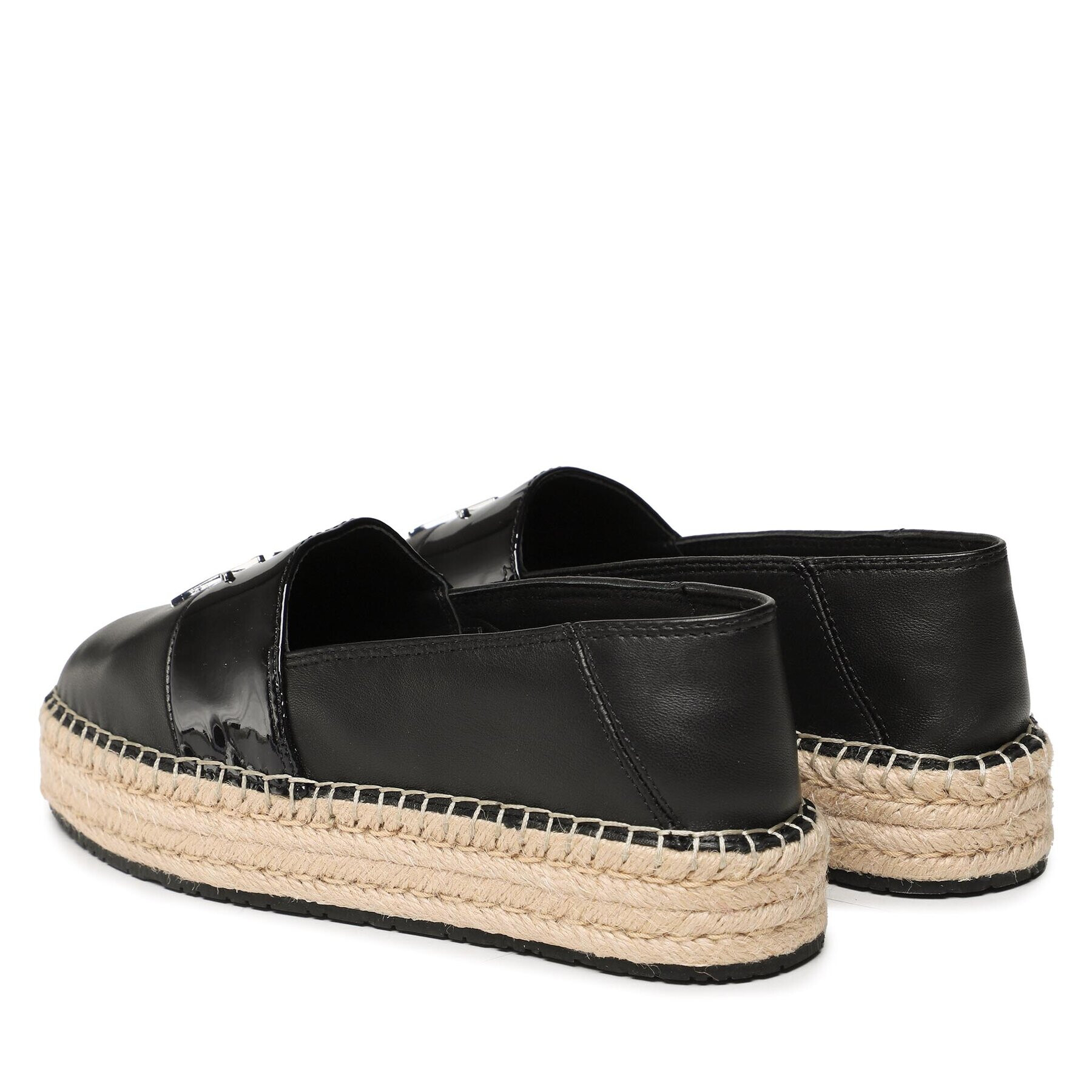 Calvin Klein Espadrile Flatform Espadrille W/Hw HW0HW01619 Negru - Pled.ro