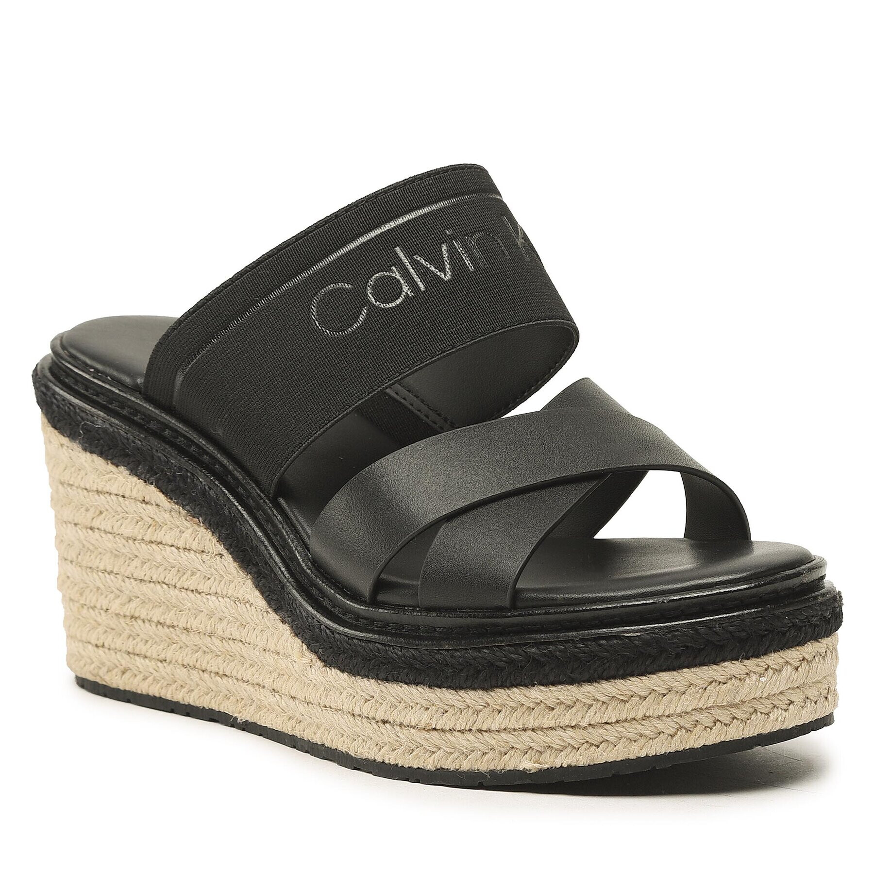 Calvin Klein Espadrile Wedge 50Hh HW0HW01498 Negru - Pled.ro