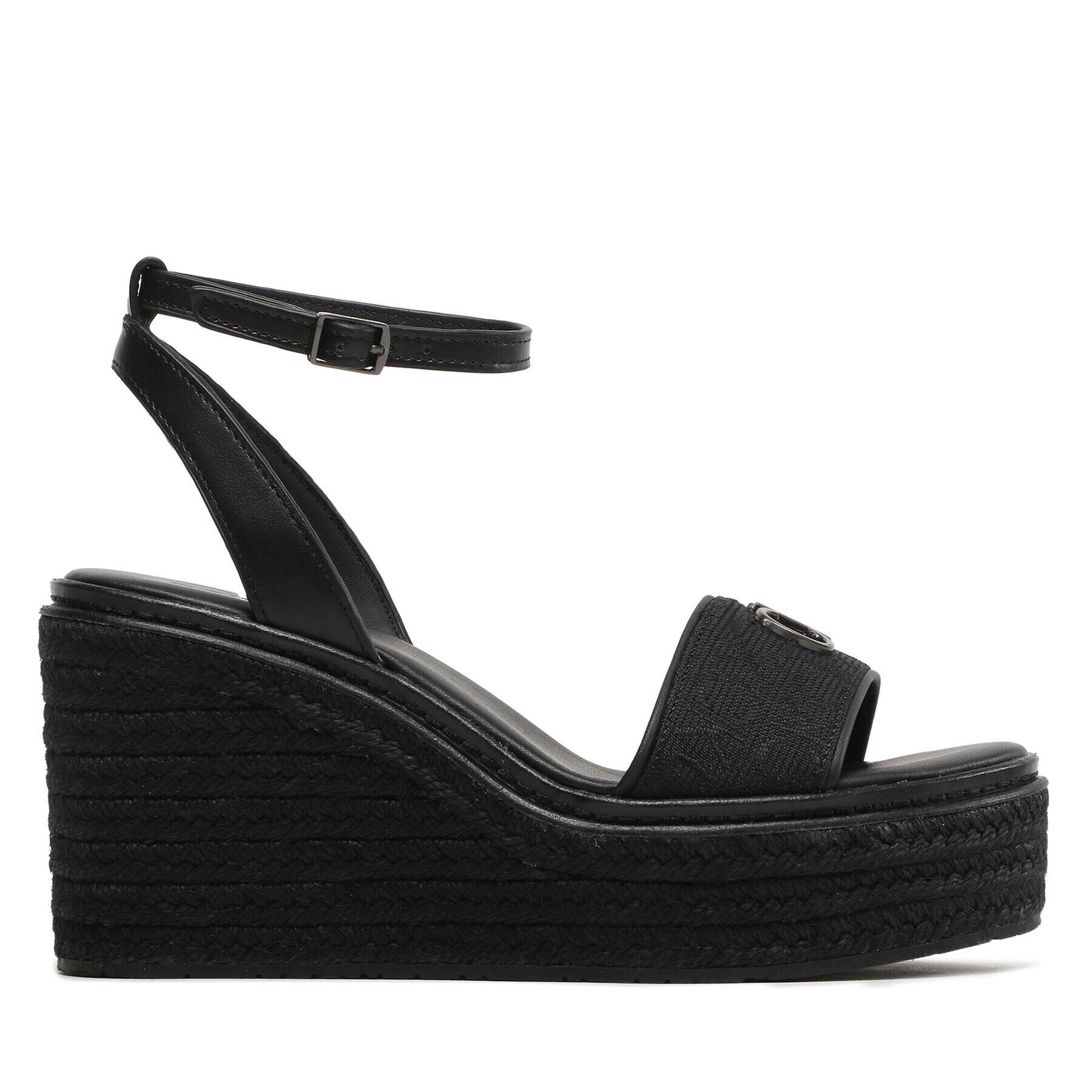 Calvin Klein Espadrile Wedge 50Hh W/Hw HW0HW01490 Negru - Pled.ro