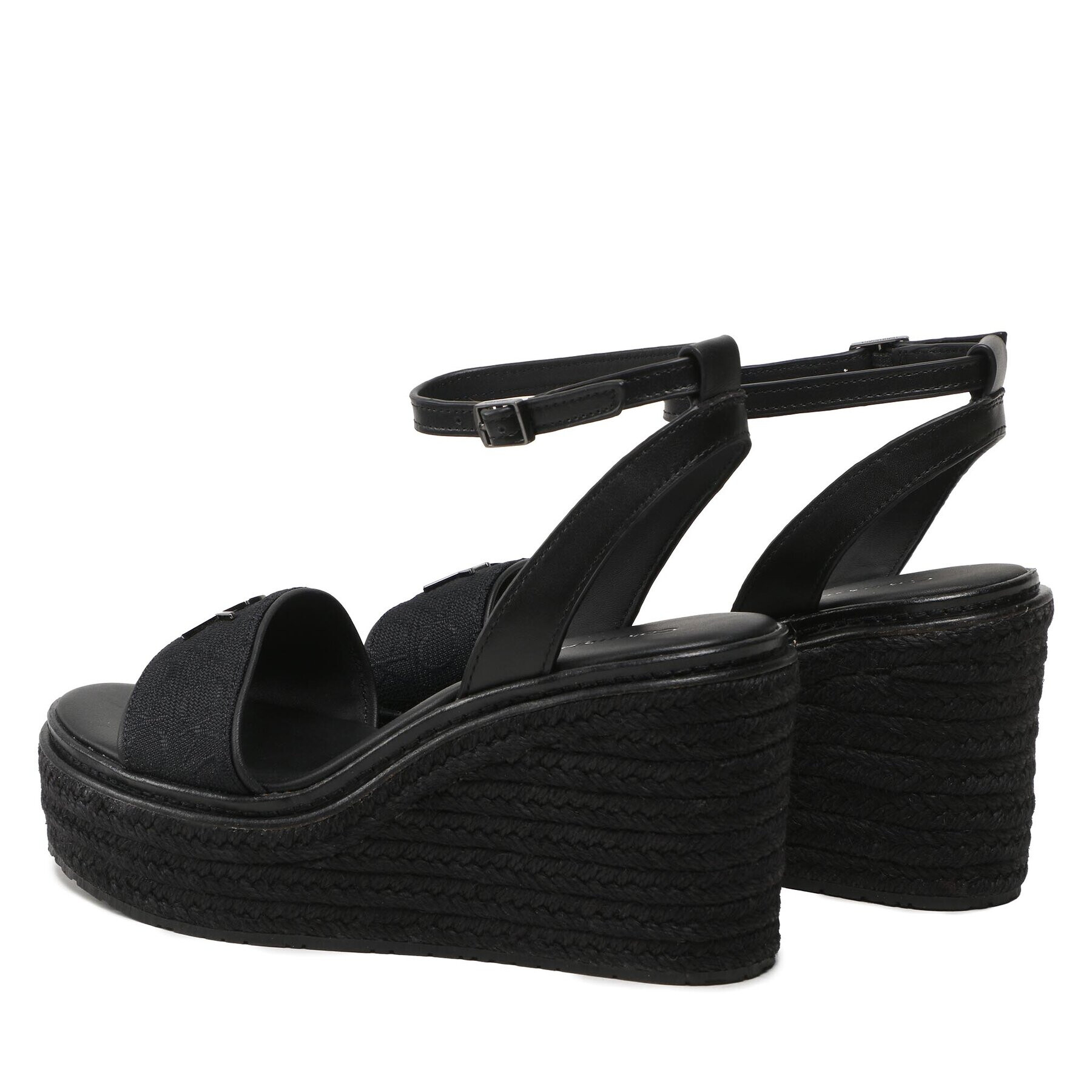 Calvin Klein Espadrile Wedge 50Hh W/Hw HW0HW01490 Negru - Pled.ro