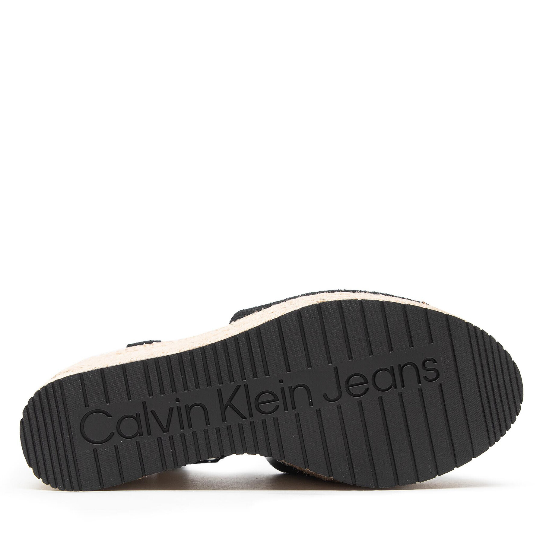 Calvin Klein Espadrile Wedge Sandal Ankle Clip Su YW0YW00571 Negru - Pled.ro