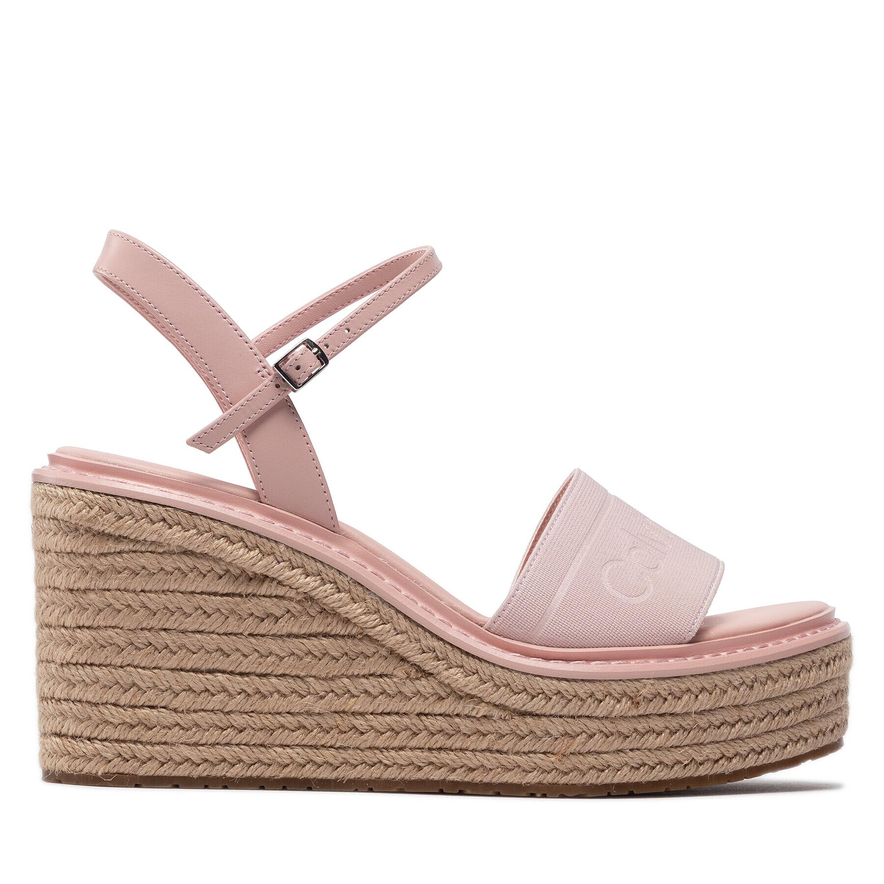 Calvin Klein Espadrile Wedge Sndl 50 He HW0HW00689 Roz - Pled.ro