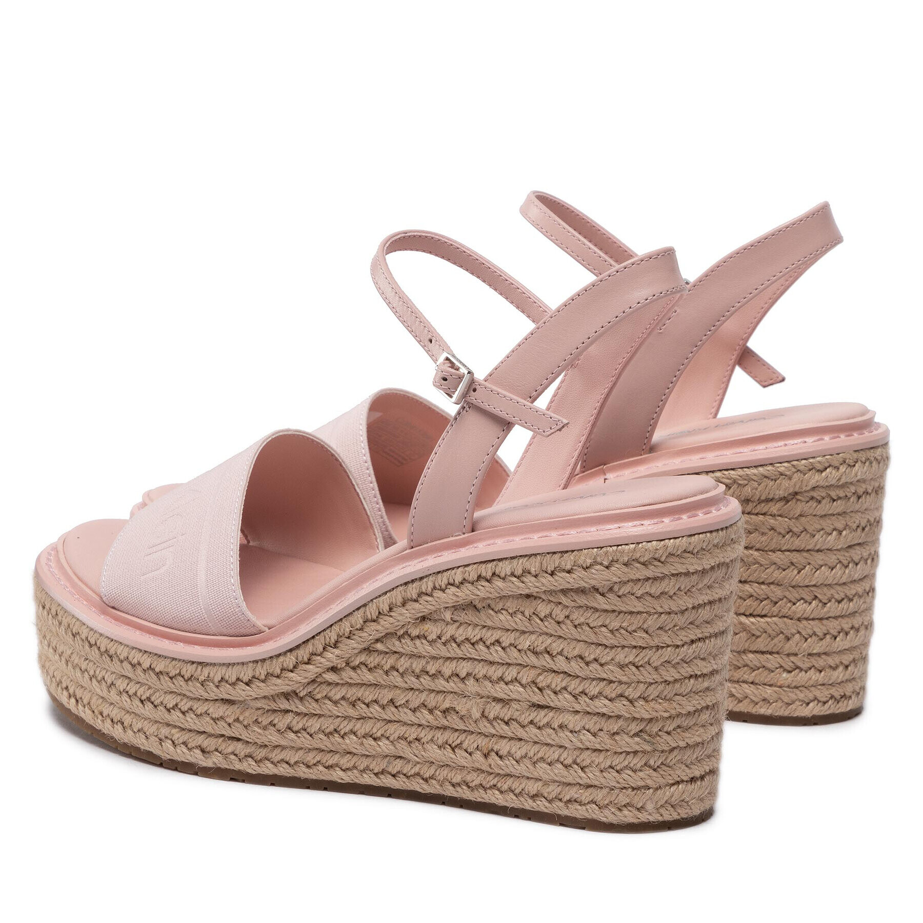 Calvin Klein Espadrile Wedge Sndl 50 He HW0HW00689 Roz - Pled.ro