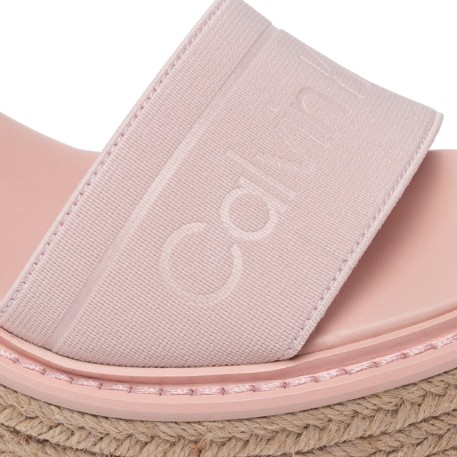 Calvin Klein Espadrile Wedge Sndl 50 He HW0HW00689 Roz - Pled.ro