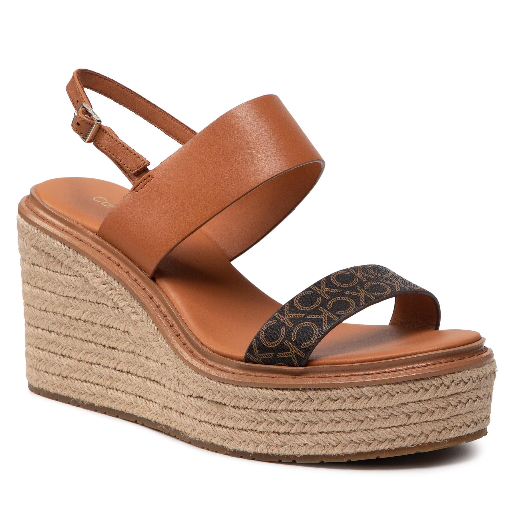 Calvin Klein Espadrile Wedge Sndl 50 HW0HW00823 Maro - Pled.ro