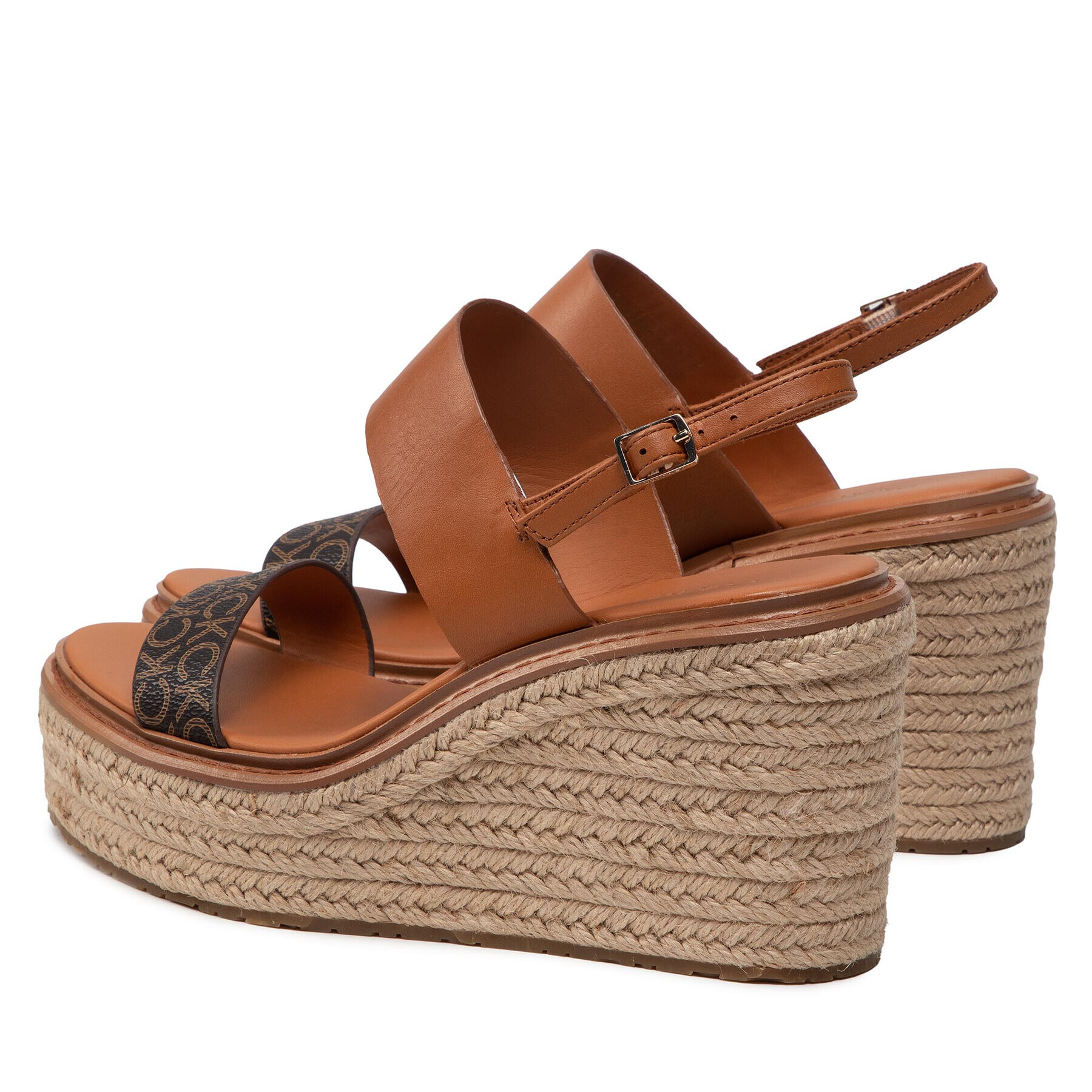 Calvin Klein Espadrile Wedge Sndl 50 HW0HW00823 Maro - Pled.ro