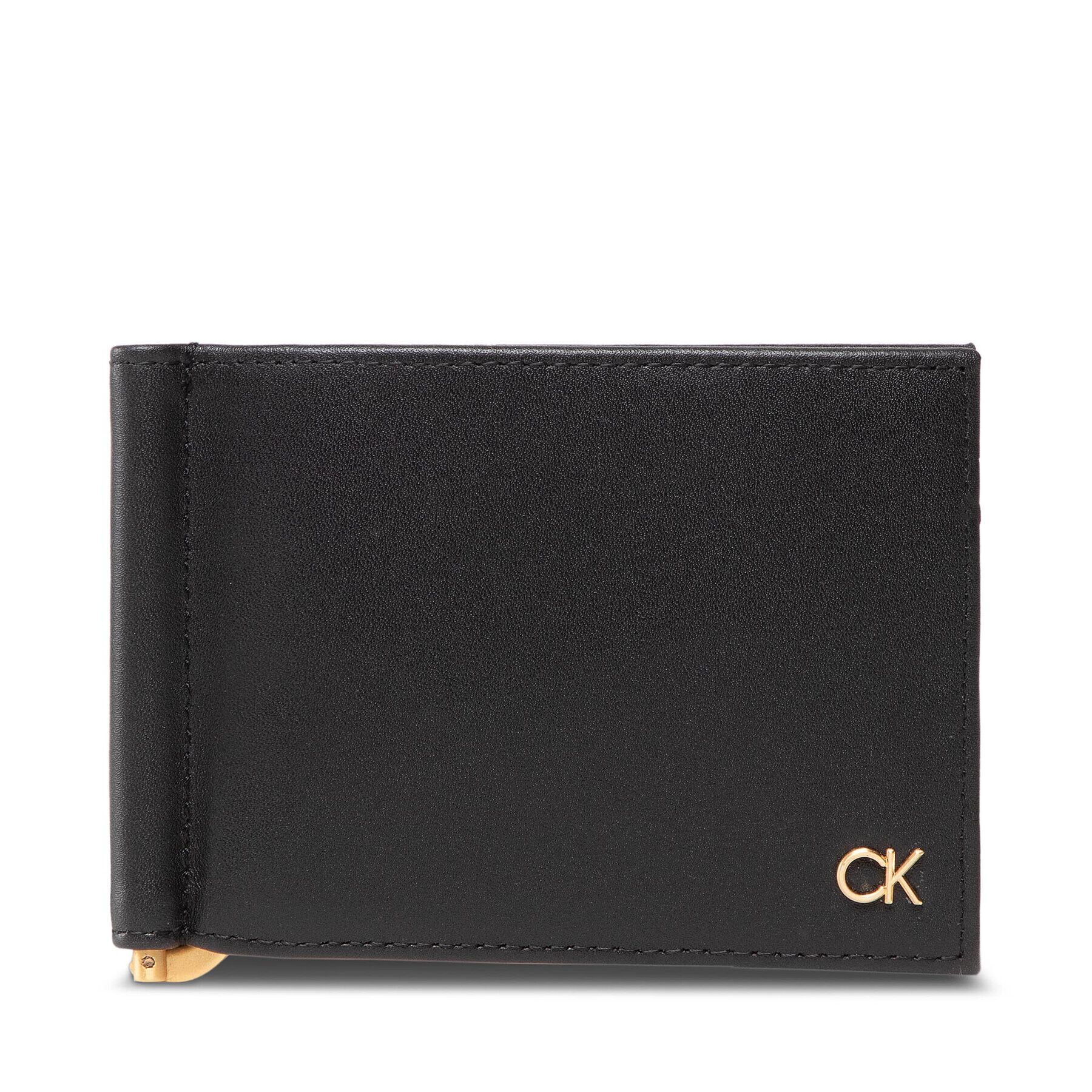 Calvin Klein Etui pentru carduri Ck Icon Bifold 6Cc W/Clip K50K509629 Negru - Pled.ro