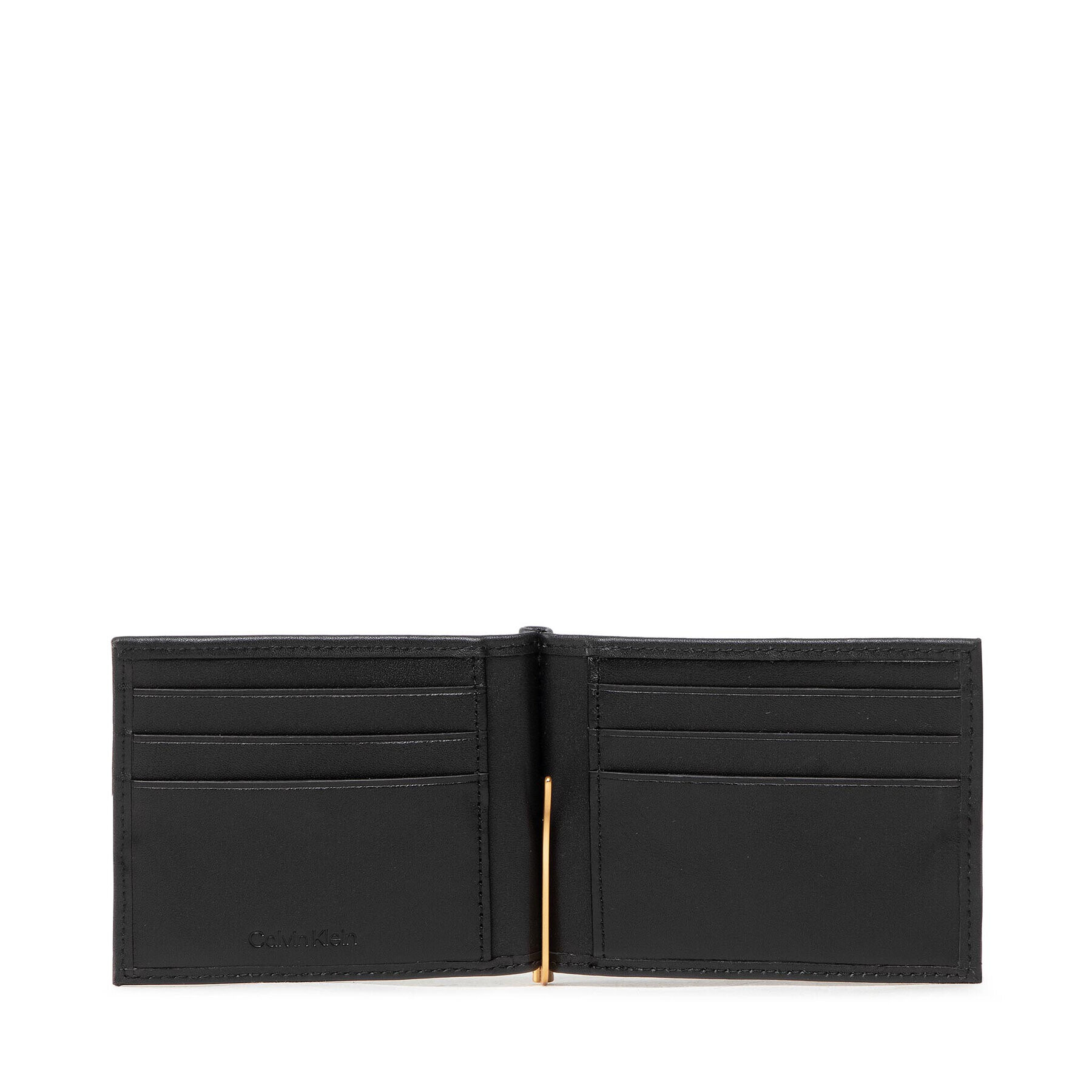 Calvin Klein Etui pentru carduri Ck Icon Bifold 6Cc W/Clip K50K509629 Negru - Pled.ro