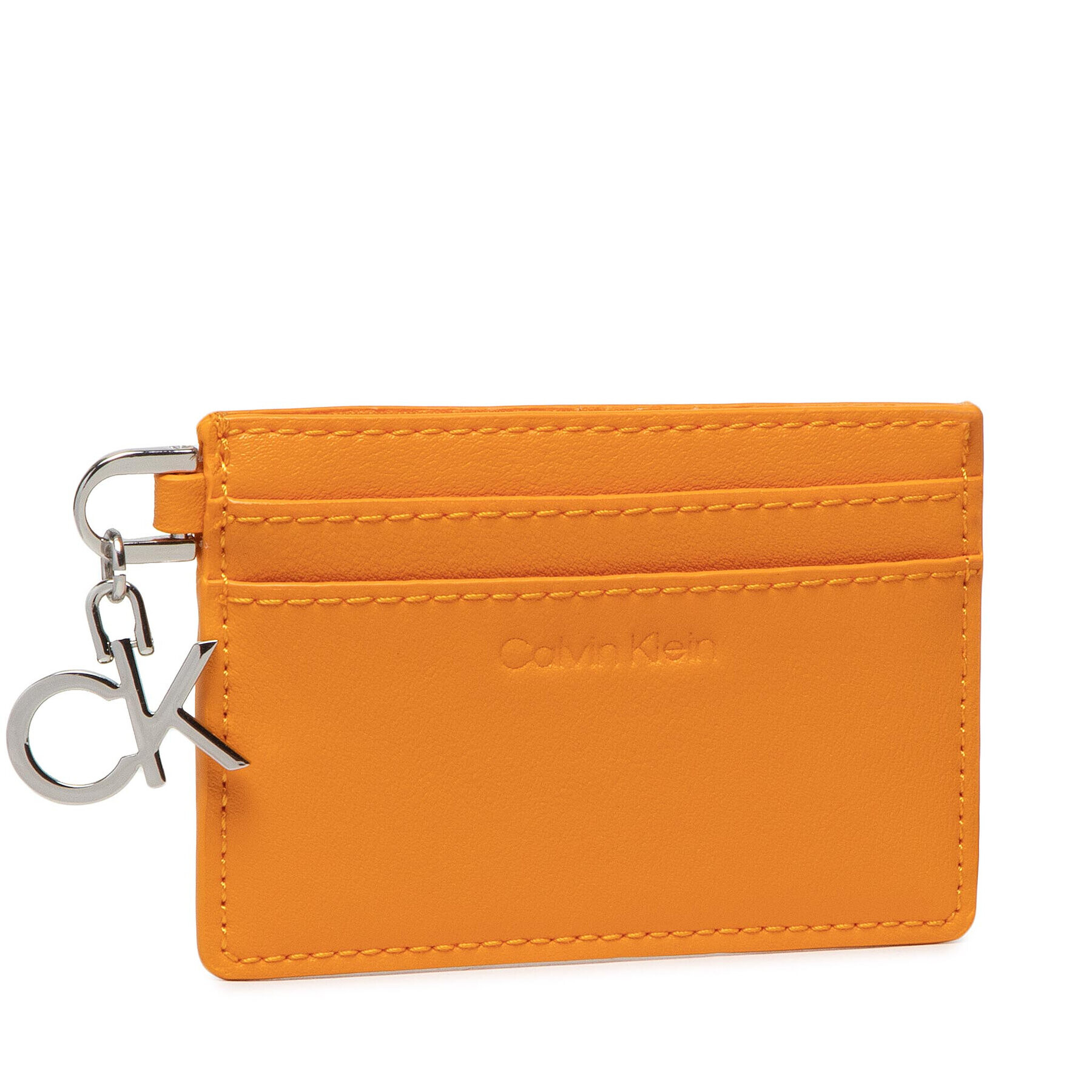 Calvin Klein Etui pentru carduri Re-Lock Cardholder With Charm K60K609135 Portocaliu - Pled.ro