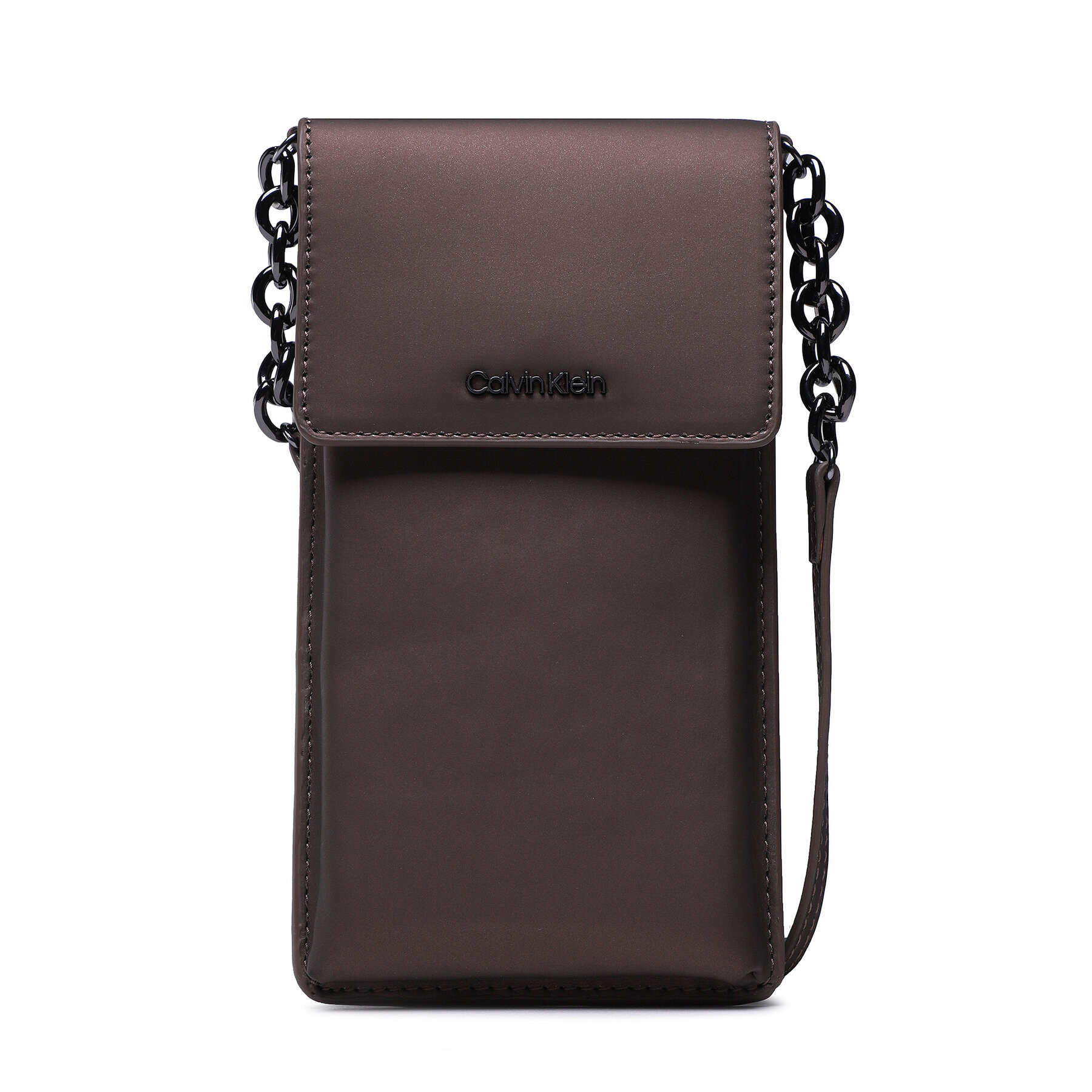 Calvin Klein Etui pentru telefon Ck Must Phone Pouch Rubberized K60K610230 Maro - Pled.ro