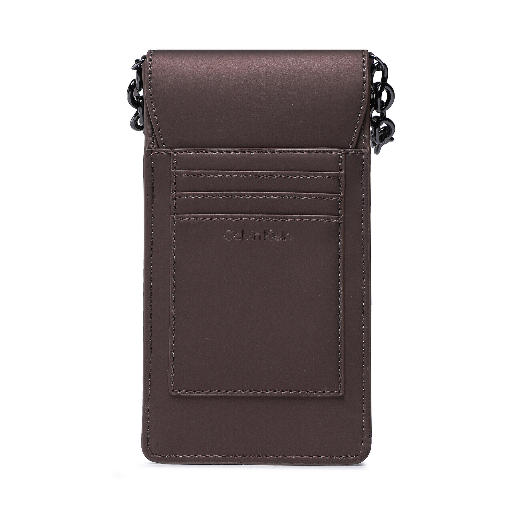 Calvin Klein Etui pentru telefon Ck Must Phone Pouch Rubberized K60K610230 Maro - Pled.ro