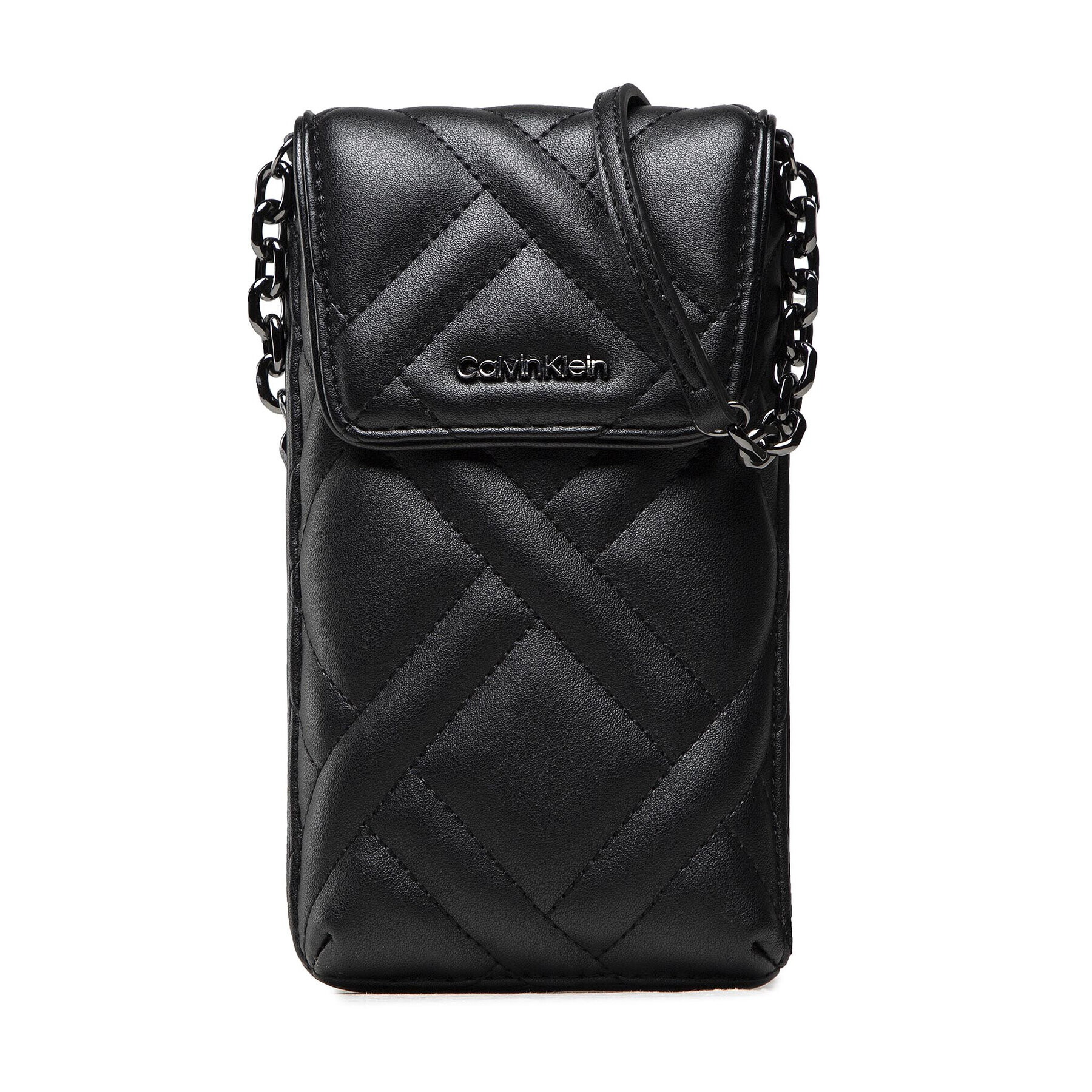 Calvin Klein Etui pentru telefon Ck Quilt Phone Pouch Xbody K60K608466 Negru - Pled.ro