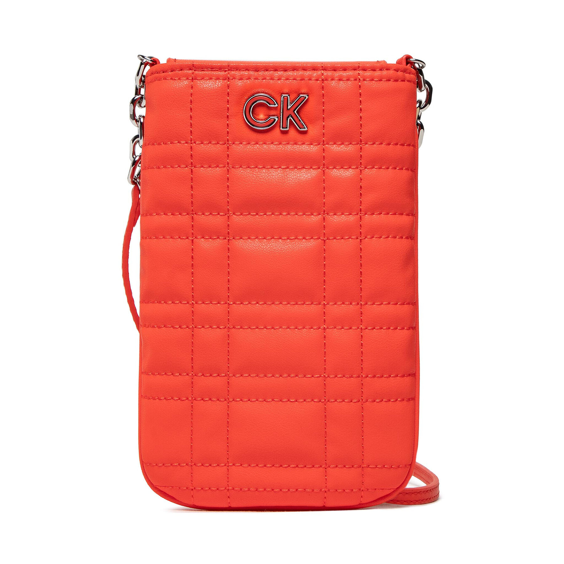 Calvin Klein Etui pentru telefon Re-Lock Quilt Phone Pouch K60K609911 Coral - Pled.ro