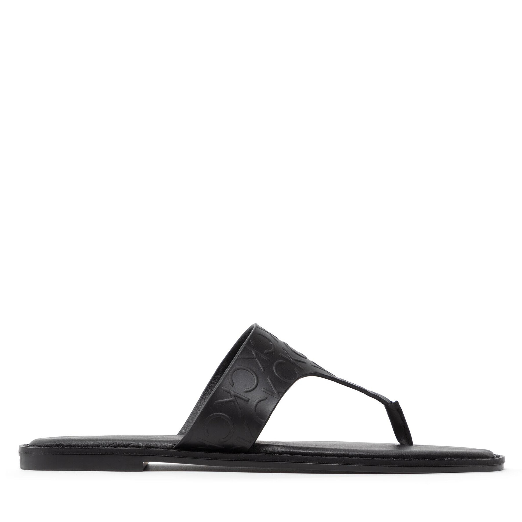 Calvin Klein Flip flop Almond Flat Tp Slide Hf HW0HW01159 Negru - Pled.ro