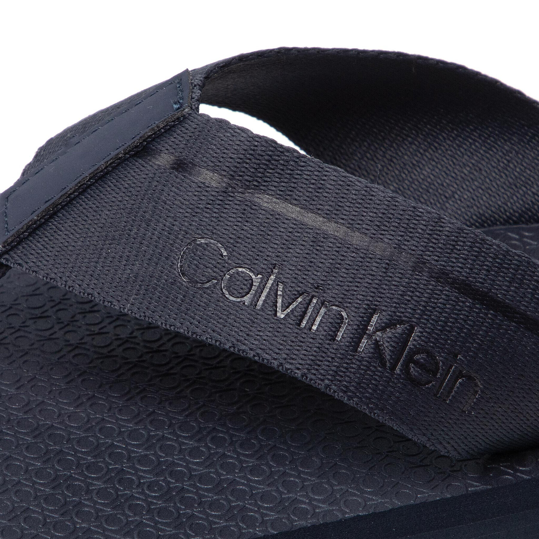 Calvin Klein Flip flop Ff Comfort Web HM0HM00458 Bleumarin - Pled.ro