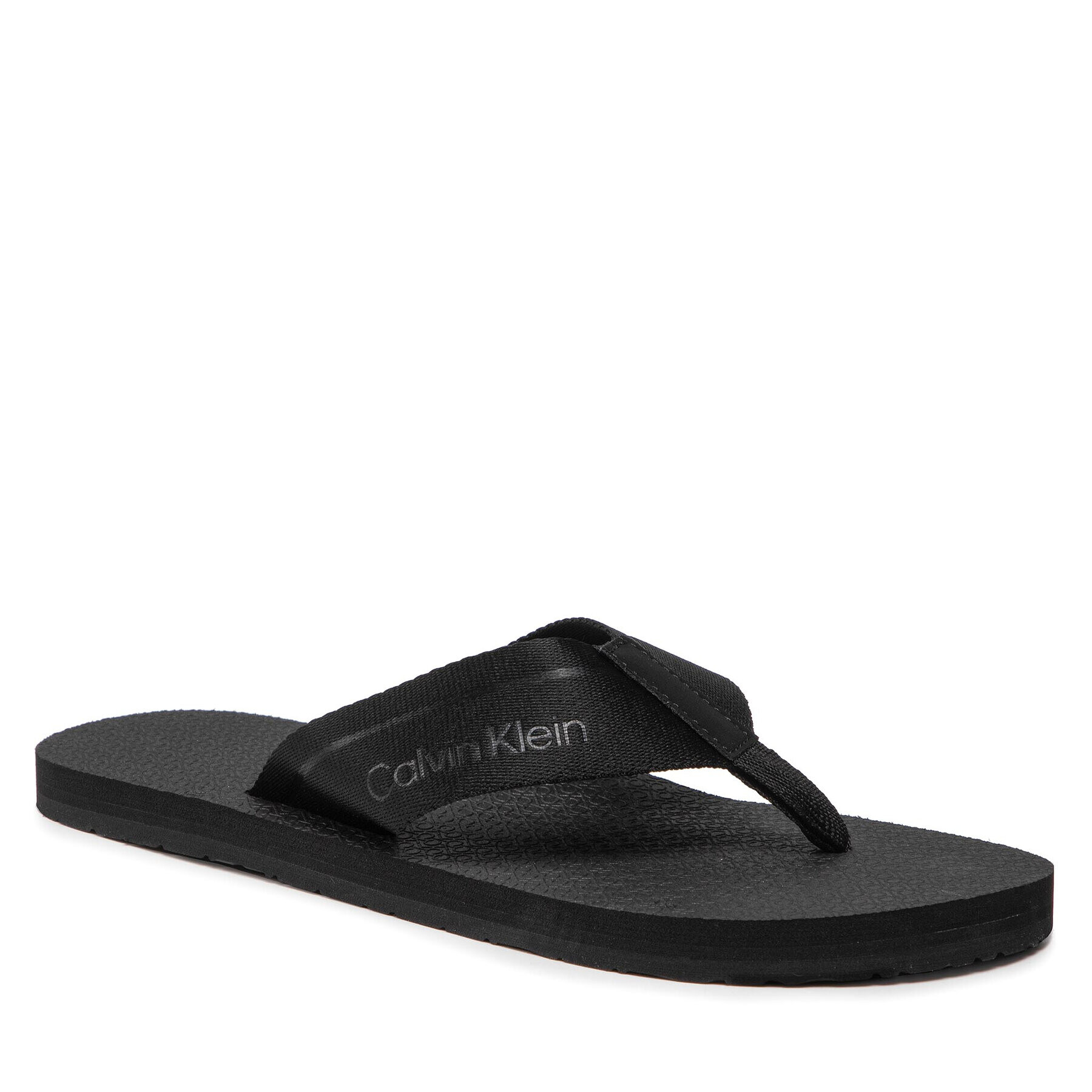 Calvin Klein Flip flop Ff Comfort Web HM0HM00458 Negru - Pled.ro