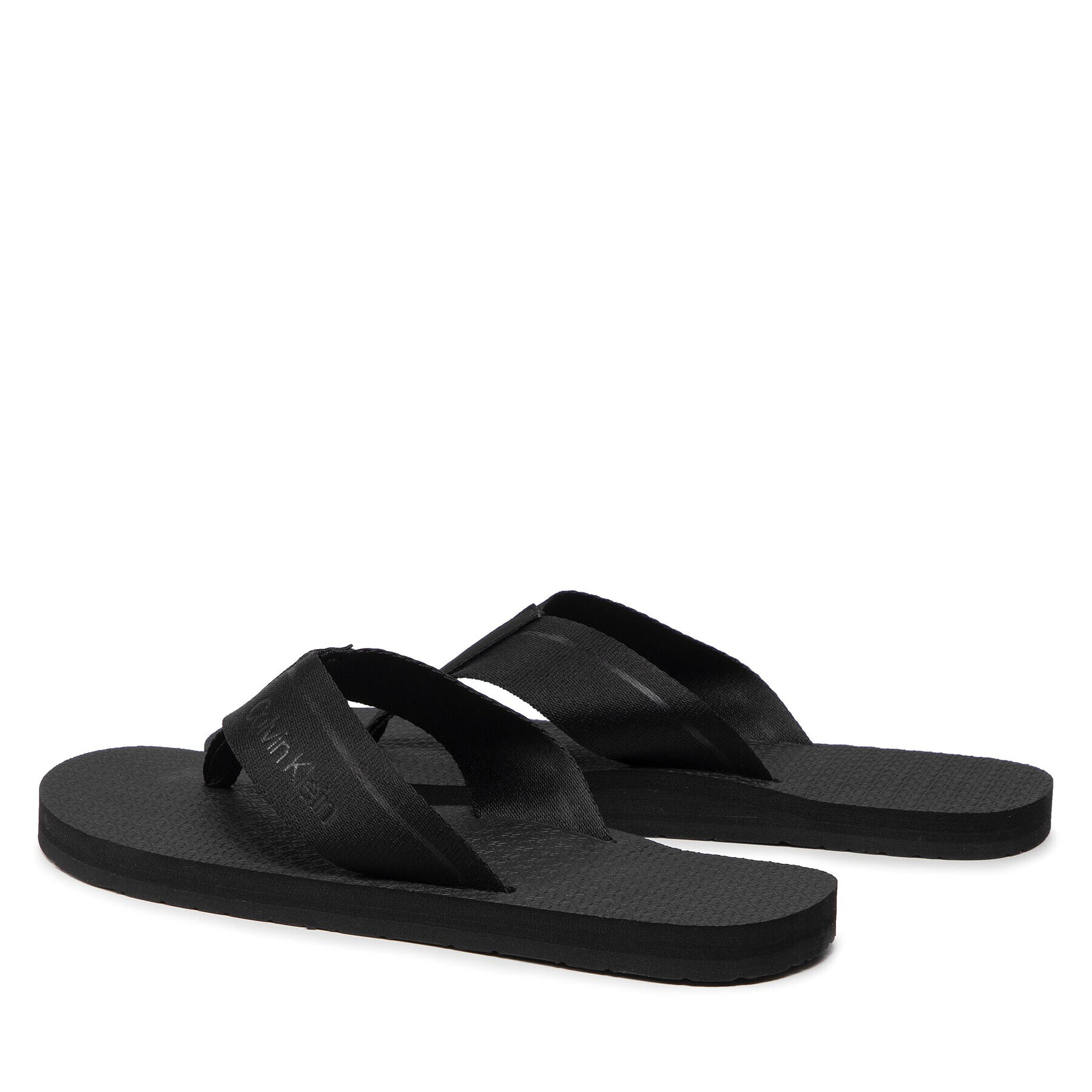 Calvin Klein Flip flop Ff Comfort Web HM0HM00458 Negru - Pled.ro