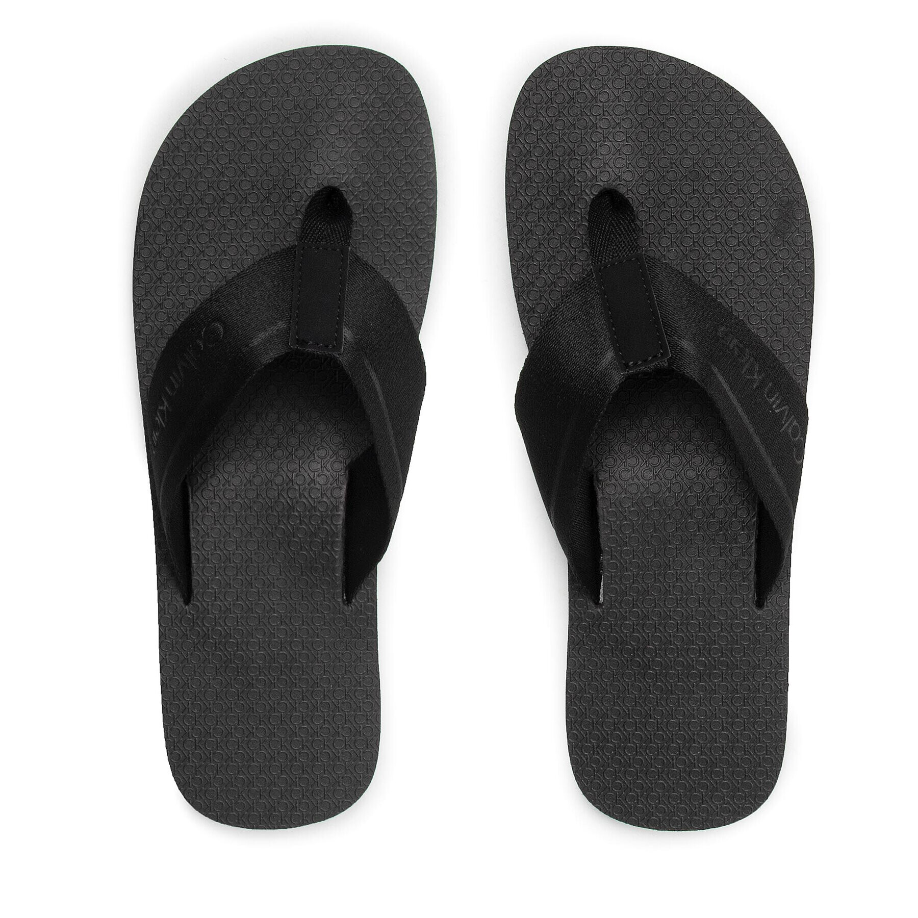 Calvin Klein Flip flop Ff Comfort Web HM0HM00458 Negru - Pled.ro