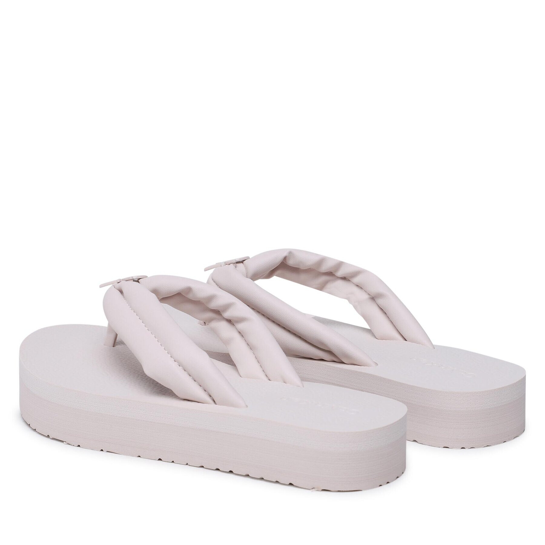 Calvin Klein Flip flop Flatform Flip Flop W/Hw HW0HW01503 Bej - Pled.ro