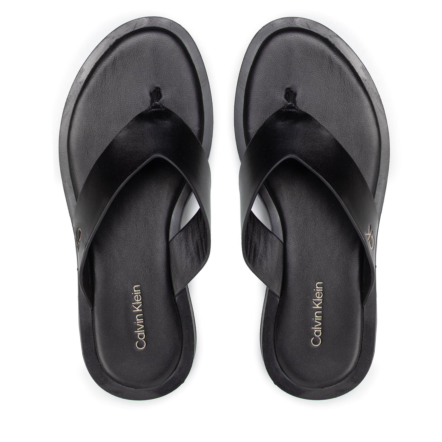 Calvin Klein Flip flop Flatform Tp Slide HW0HW00696 Negru - Pled.ro