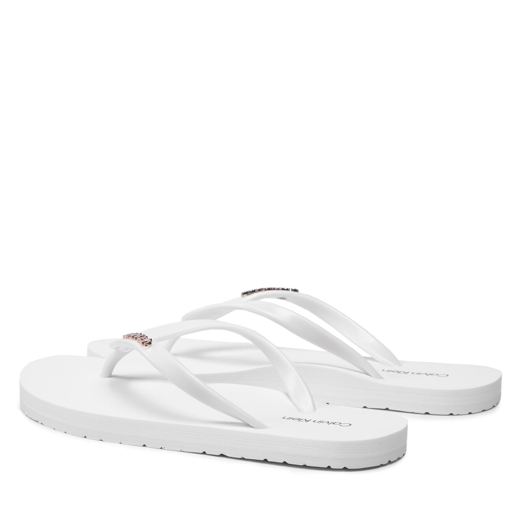 Calvin Klein Flip flop Flipflop HW0HW00743 Alb - Pled.ro