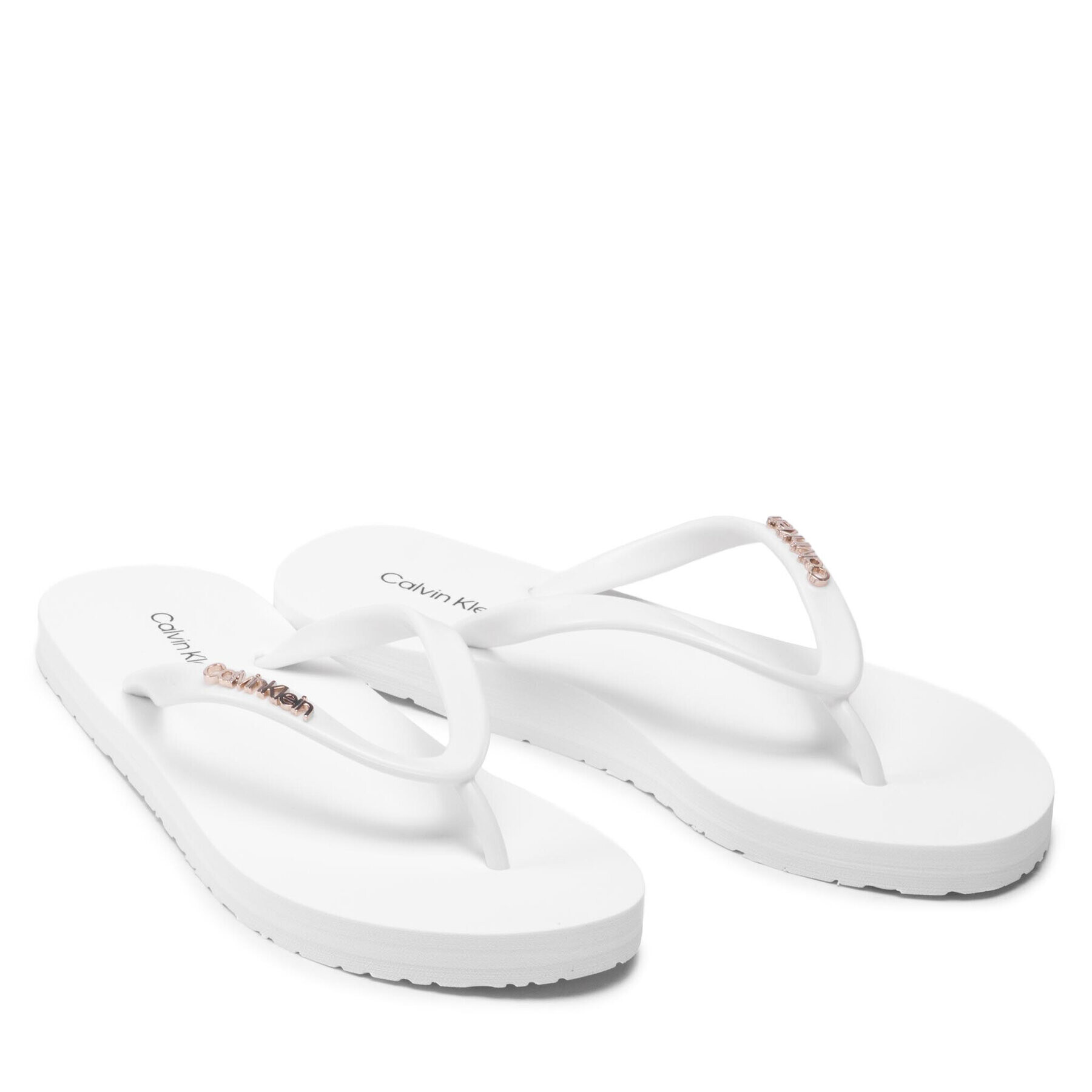 Calvin Klein Flip flop Flipflop HW0HW00743 Alb - Pled.ro