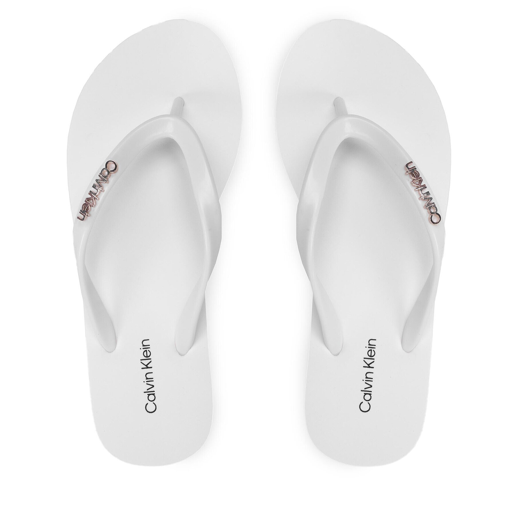 Calvin Klein Flip flop Flipflop HW0HW00743 Alb - Pled.ro