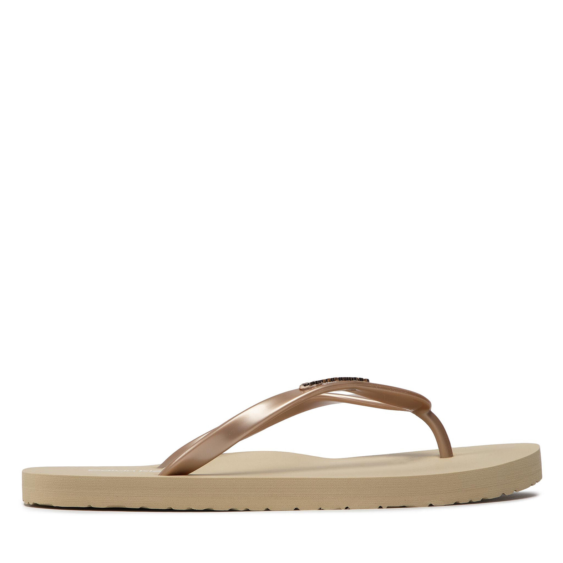 Calvin Klein Flip flop Flipflop - Mtl HW0HW00863 Auriu - Pled.ro