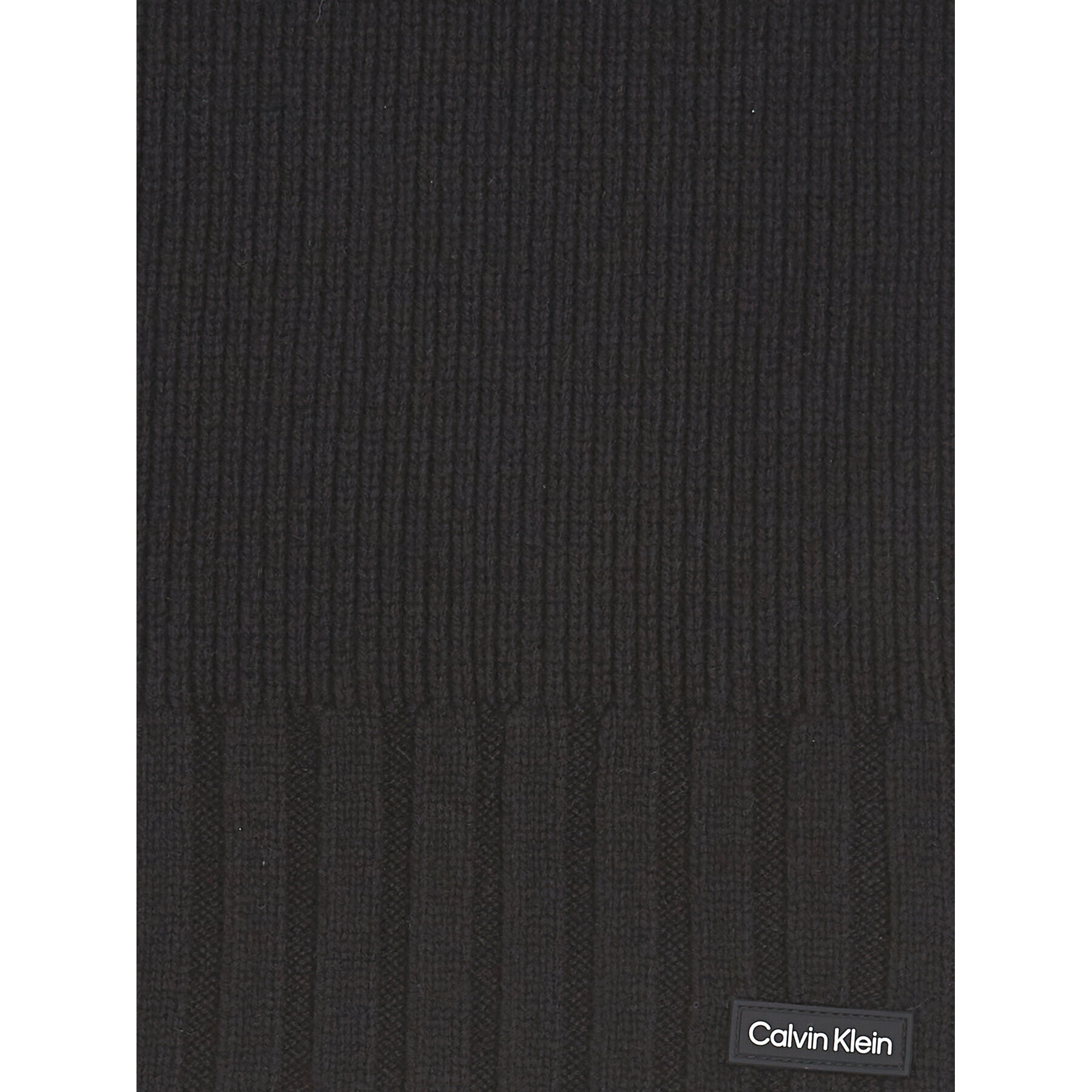 Calvin Klein Fular Elevated Rib Knit Scarf K50K511006 Negru - Pled.ro